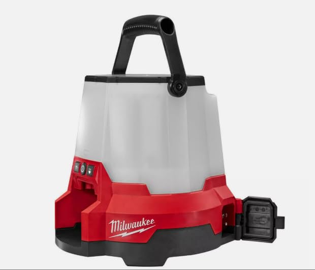 MILWAUKEE M18 Radius LED Work Light 2145-20 - Bright 500 Lumen Cordless Jobsite Light for Construction, Automotive Repair & Emergency Use
