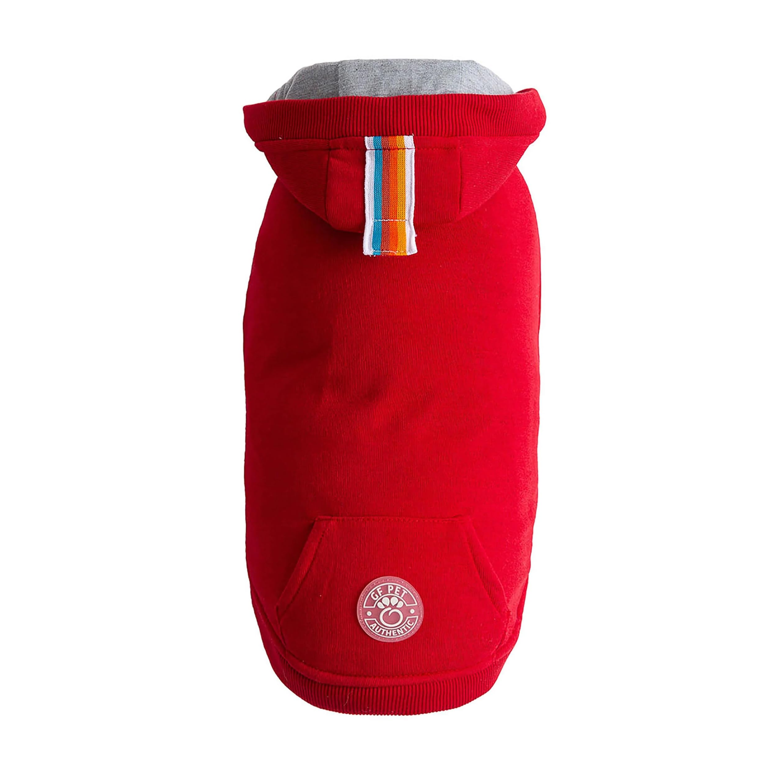 Elasto-fit Urban Hoodie Dog Jacket - Soft Fleece Lined Dog Sweater for Small Medium Large Dogs | Warm & Comfortable Dog Pullover with Hood | Red 3XL - Perfect for Winter Walks & Outdoor Adventures