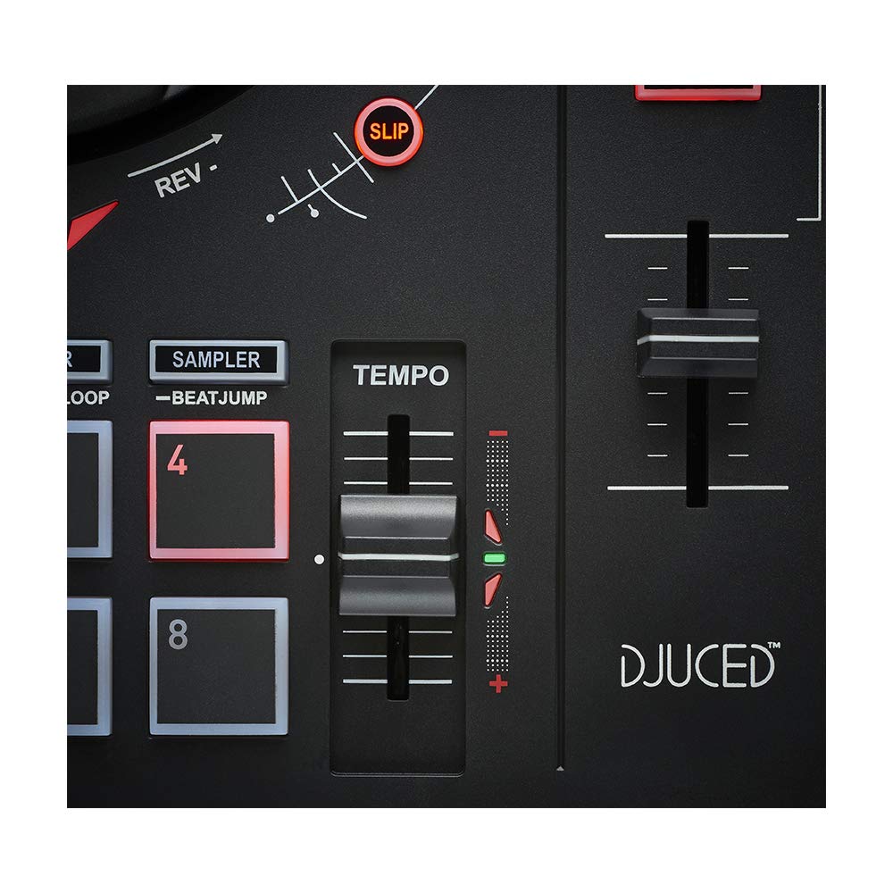 Hercules DJ Controller Professional Mixer - Black (Model 4780883) for DJs, Music Producers & Live Performances