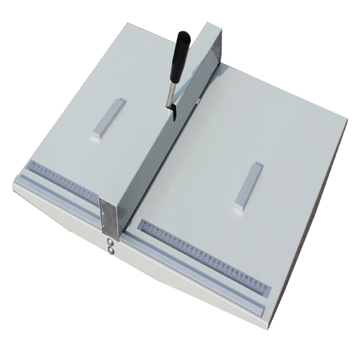 18 Inch Manual Paper Creasing Machine with 2 Magnetic Blocks - Desktop Card Scorer & Paper Folding Tool for Crafting, Invitations, Greeting Cards & DIY Projects