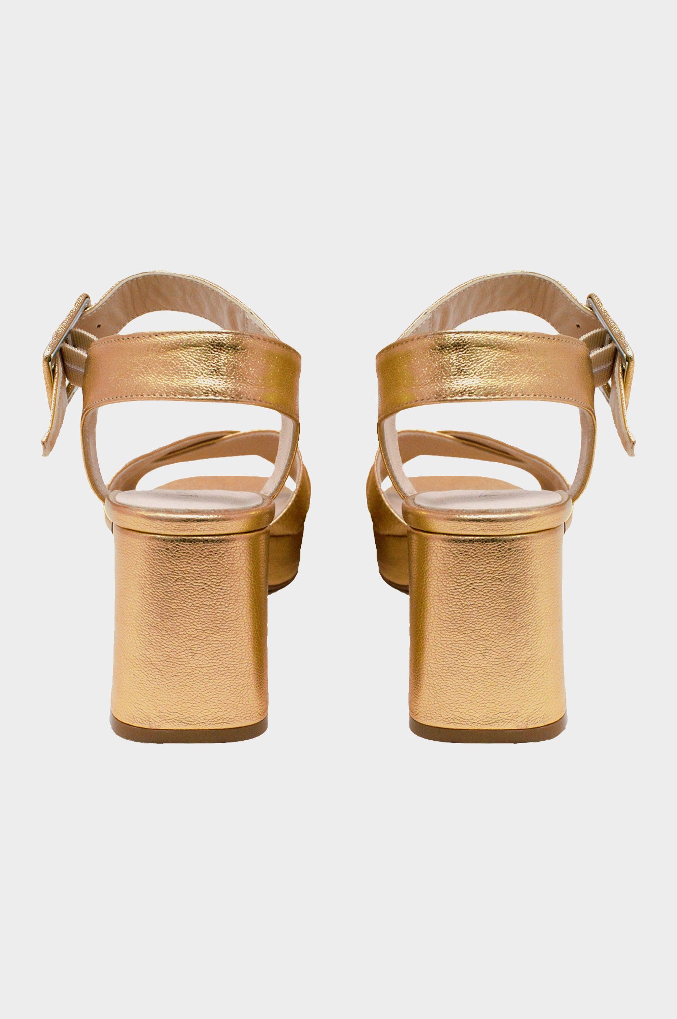 Stylish Metallic Gold Platform Heels for Women - Fashion High Heel Sandals for Party, Wedding & Evening Events