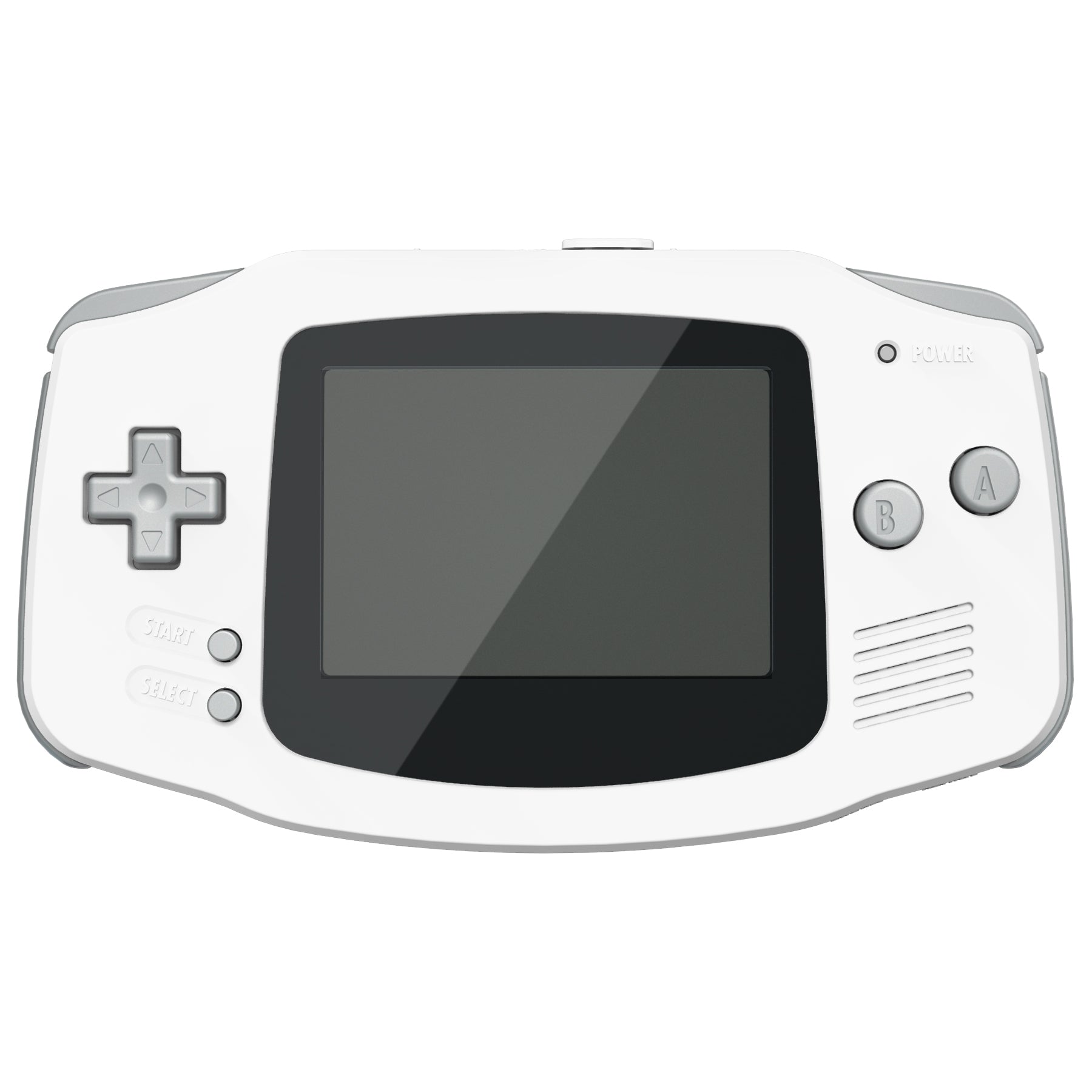 eXtremeRate IPS Ready Upgraded GBA Replacement Full Set Shell with Gray Buttons for Gameboy Advance - Compatible with Both IPS & Standard LCD Screens (White) - Perfect for DIY Console Modding & Retro Gaming Enthusiasts