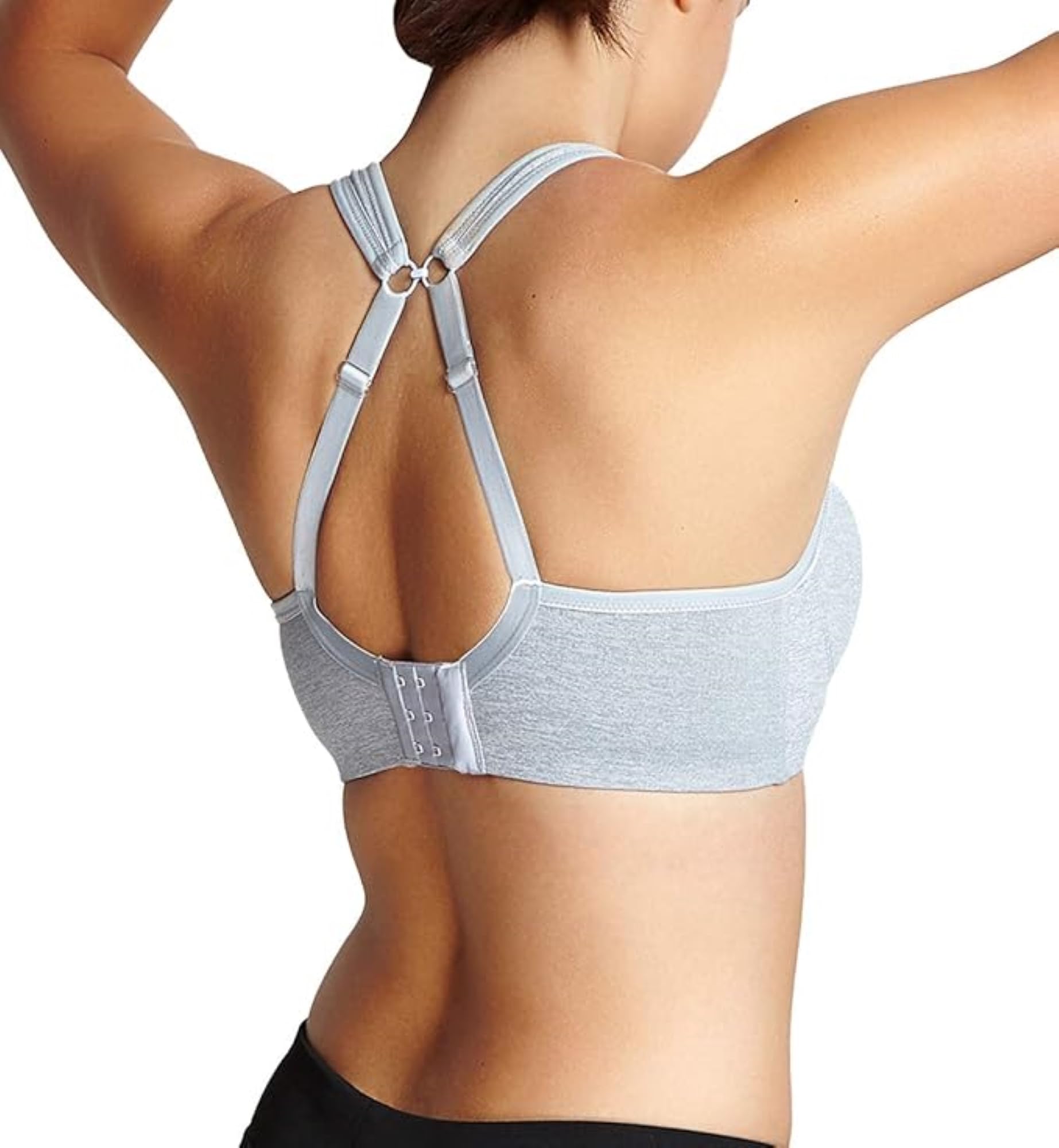 Panache Women's High Impact Underwire Sports Bra - Max Support, Moisture Wicking, Heavy Duty Workout Bra for Running, Gym & High Intensity Training | Grey Marl 28DD
