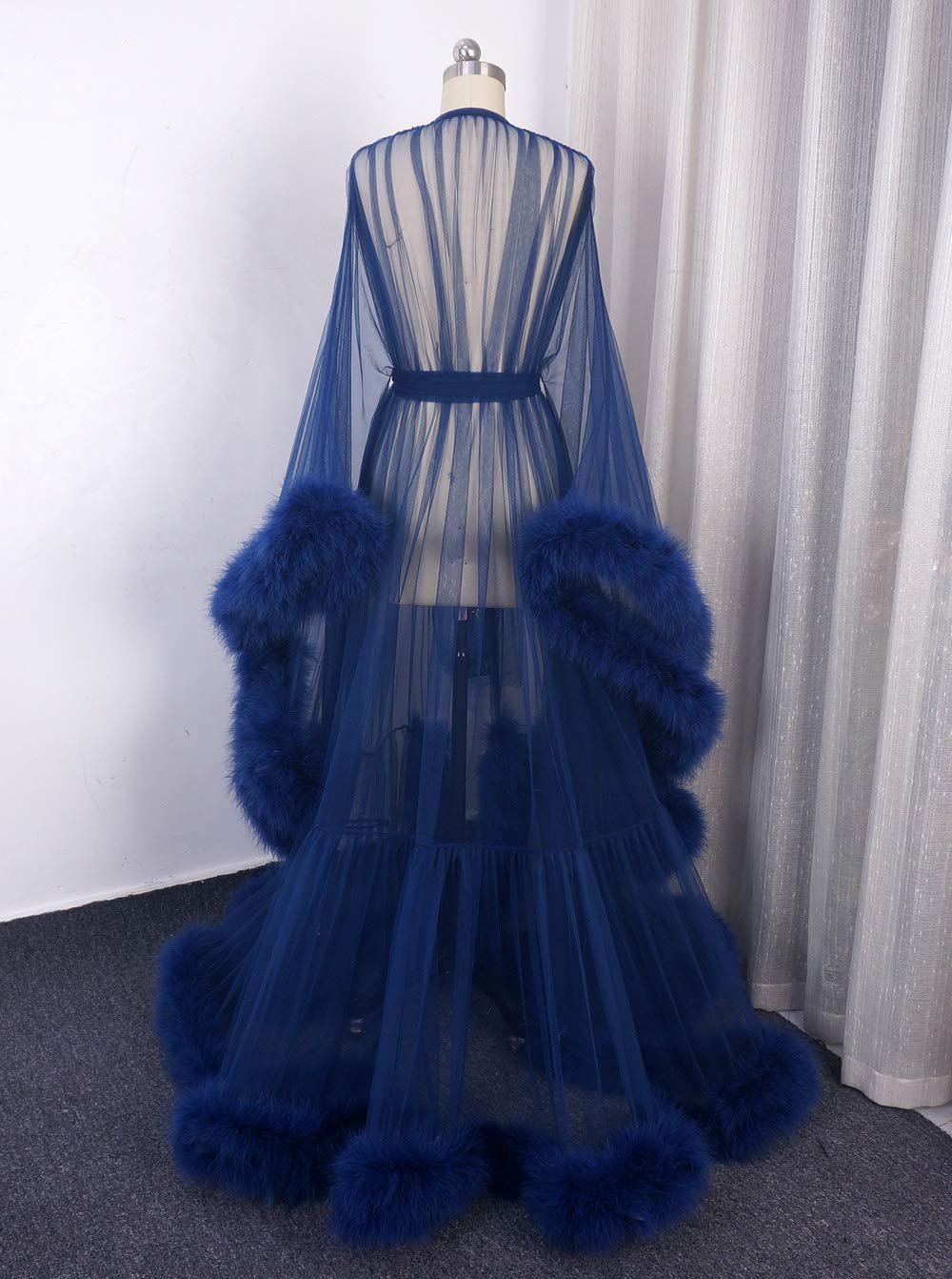 Upgrade Feather Dressing Gown - Luxurious Marabou Robe for Boudoir, Wedding & Old Hollywood Glamour | Perfect Bridal Shower Gift & Photo Shoot Prop