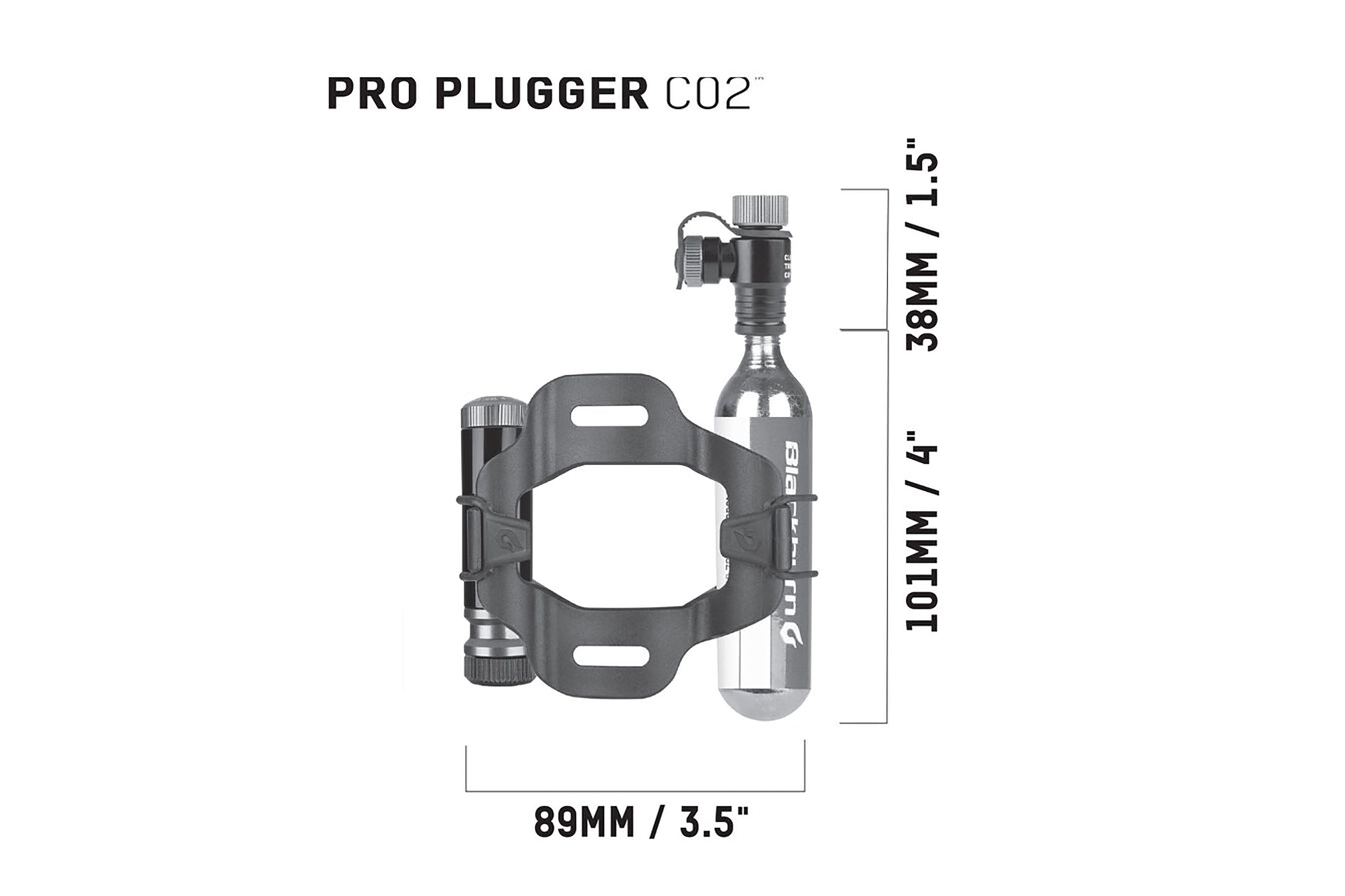 Blackburn Pro Plugger CO2 Tire Repair Kit - Emergency Bike & Motorcycle Puncture Fix for Road, MTB & Commuting - Fast & Reliable Flat Tire Solution