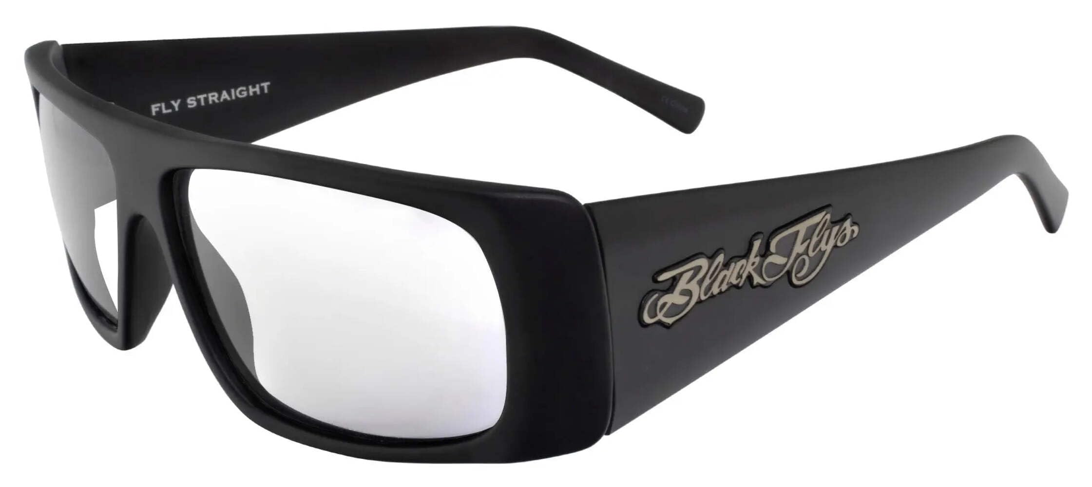 Black Flys Men's Fly Straight Sunglasses - Polarized Aviator Style for Driving, Outdoor & Fashion | UV Protection Classic Shades for Men