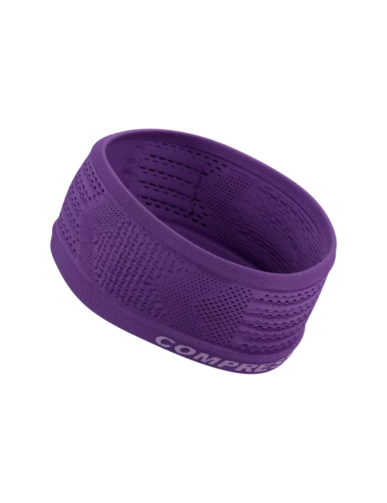 Compressport Unisex Headband On/Off - Sweat-Wicking Sports Headband for Running, Cycling & Workouts - Adjustable & Breathable (Lilac)