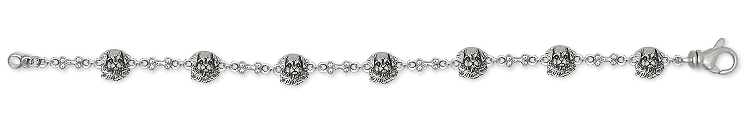 Handmade Sterling Silver Tibetan Spaniel Bracelet for Women - Elegant Dog Lover Jewelry Gift (TS2-BR) | Perfect for Daily Wear, Special Occasions, Dog-Themed Parties & Pet Celebration Events | Ideal for Dog Lovers, Pet Owners, Birthday Gifts & Anniversary Presents | Great for Casual Outfits, Date Nights, Pet Memorials & Animal Charity Events