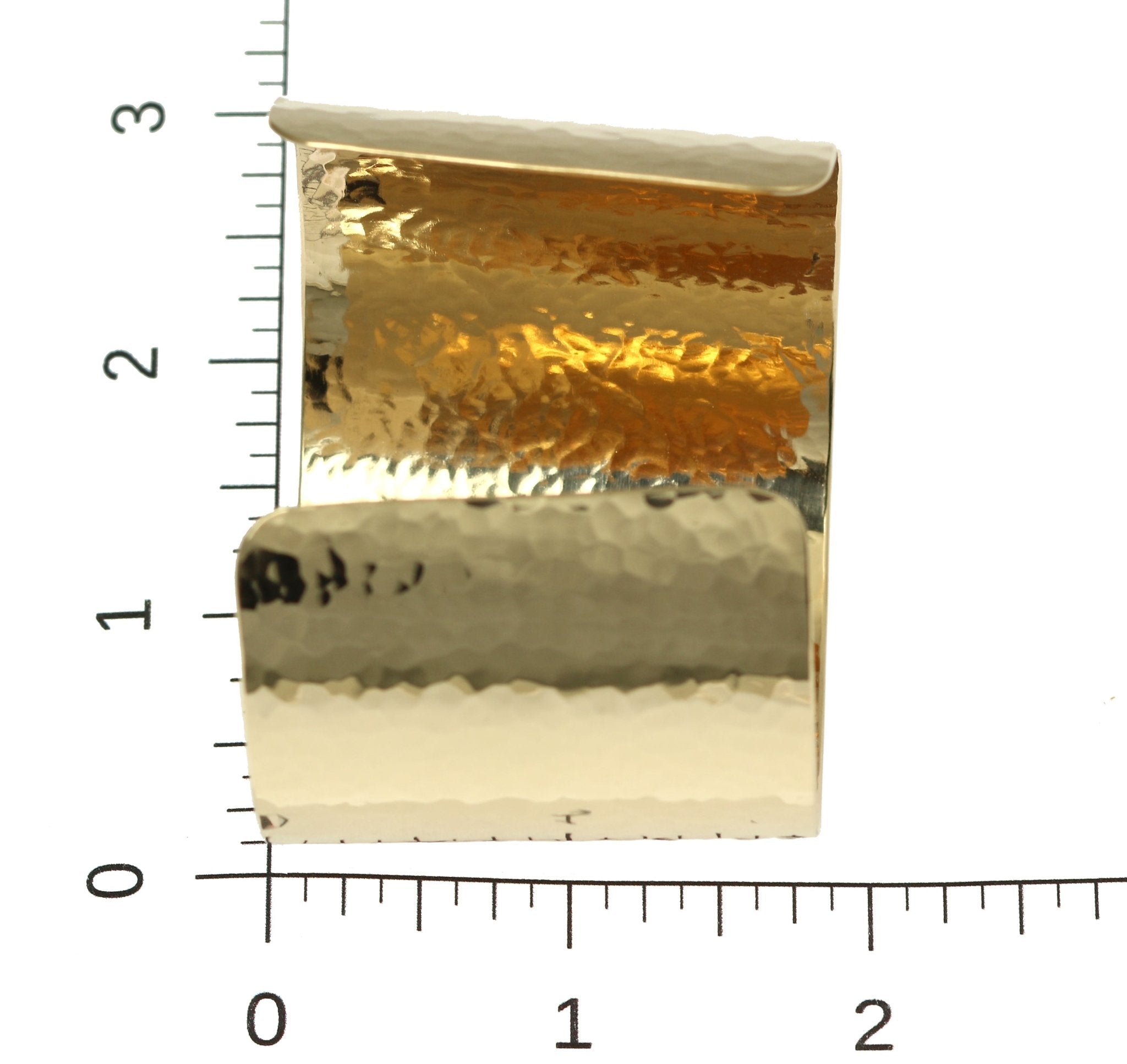 1 3/4 Inch Wide Hammered 14K Gold Filled Cuff Bracelet for Women - Elegant Stackable Bangle for Everyday Wear, Parties & Special Occasions