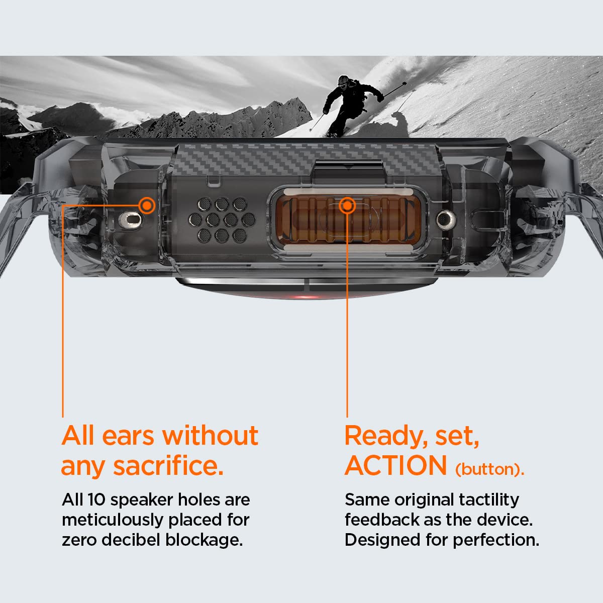 Spigen Rugged Armor Pro Case for Apple Watch Ultra 2/1 - Shockproof TPU Cover with Durable Band - Perfect for Outdoor Sports, Hiking & Extreme Activities