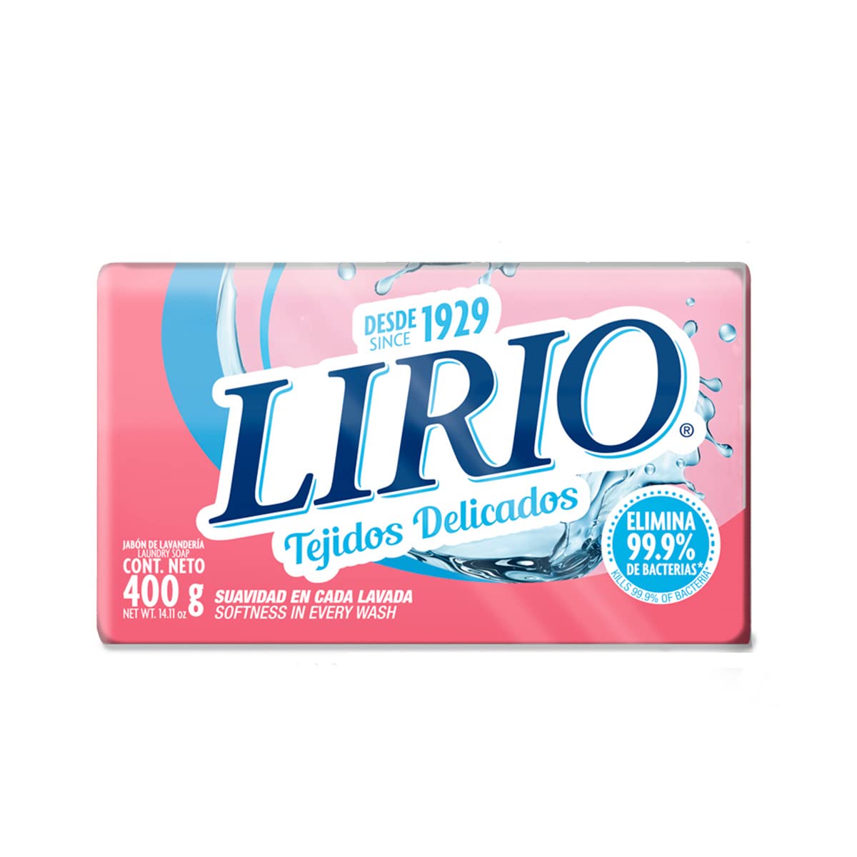 Lirio Laundry Soap - Pink/Rosa Scented Detergent for Clothes & Fabrics - Gentle & Effective Cleaning for Delicates, Baby Clothes & Everyday Laundry
