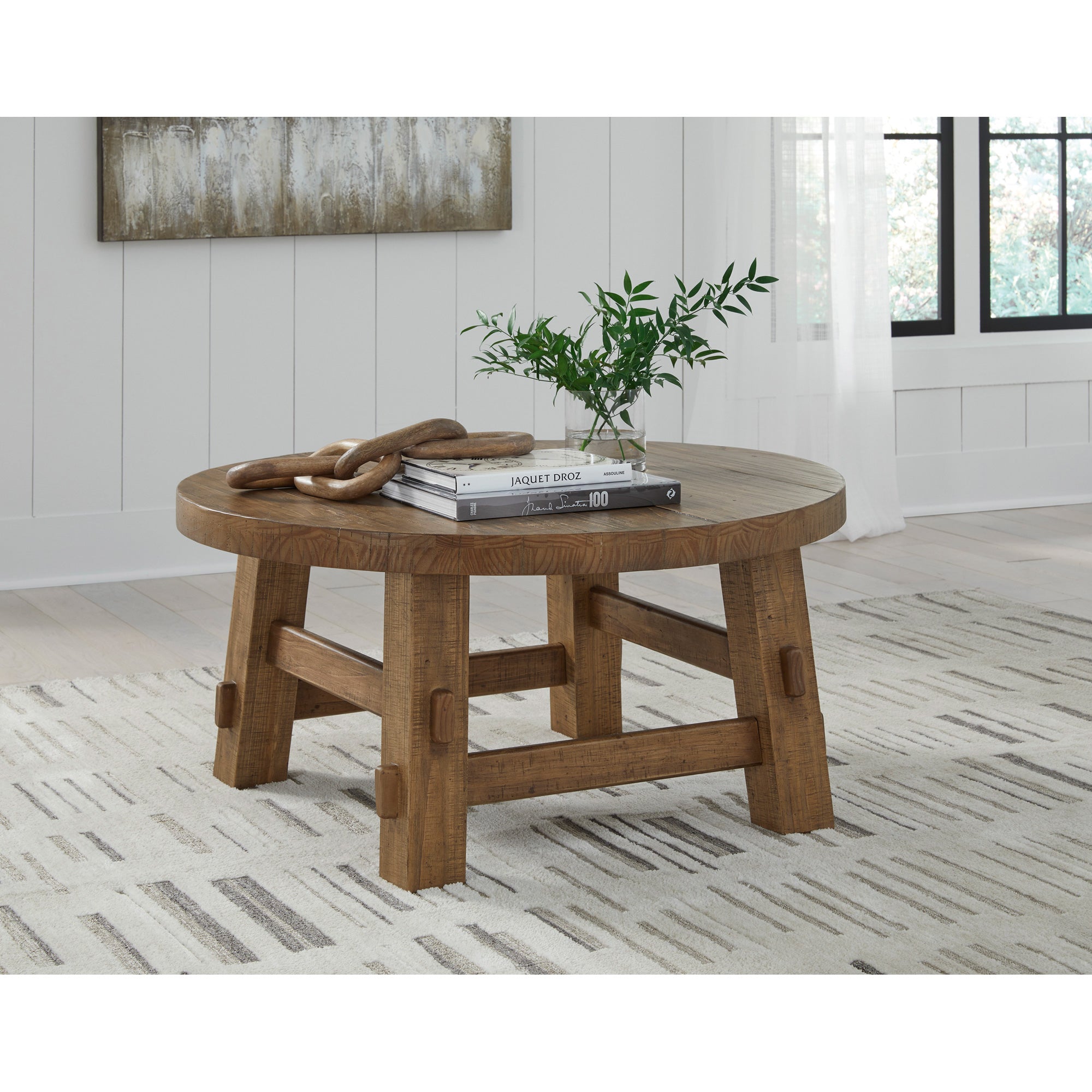 Modern Mackifeld Coffee Table - Stylish & Durable Living Room Center Table for Home Decor | Perfect for Living Room, Lounge & Office Spaces