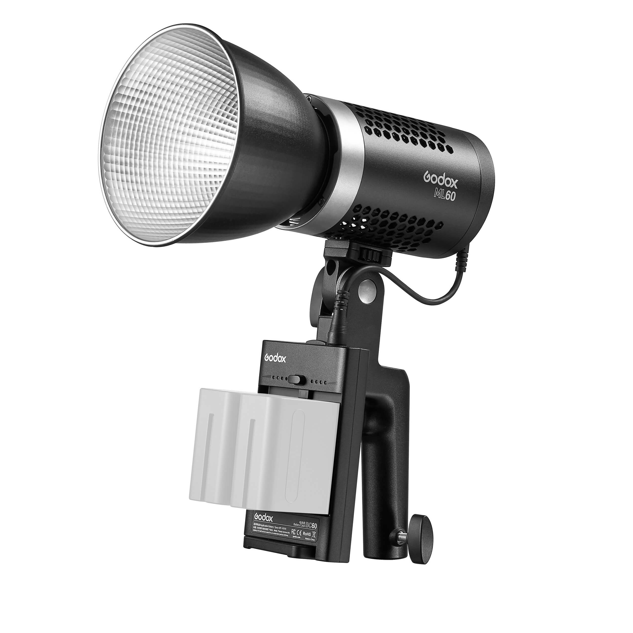 ML60 60W LED Headlight Conversion Kit with Smart Adjustable S-Type Bracket - High Brightness for Night Driving, Off-Road & Truck Upgrades