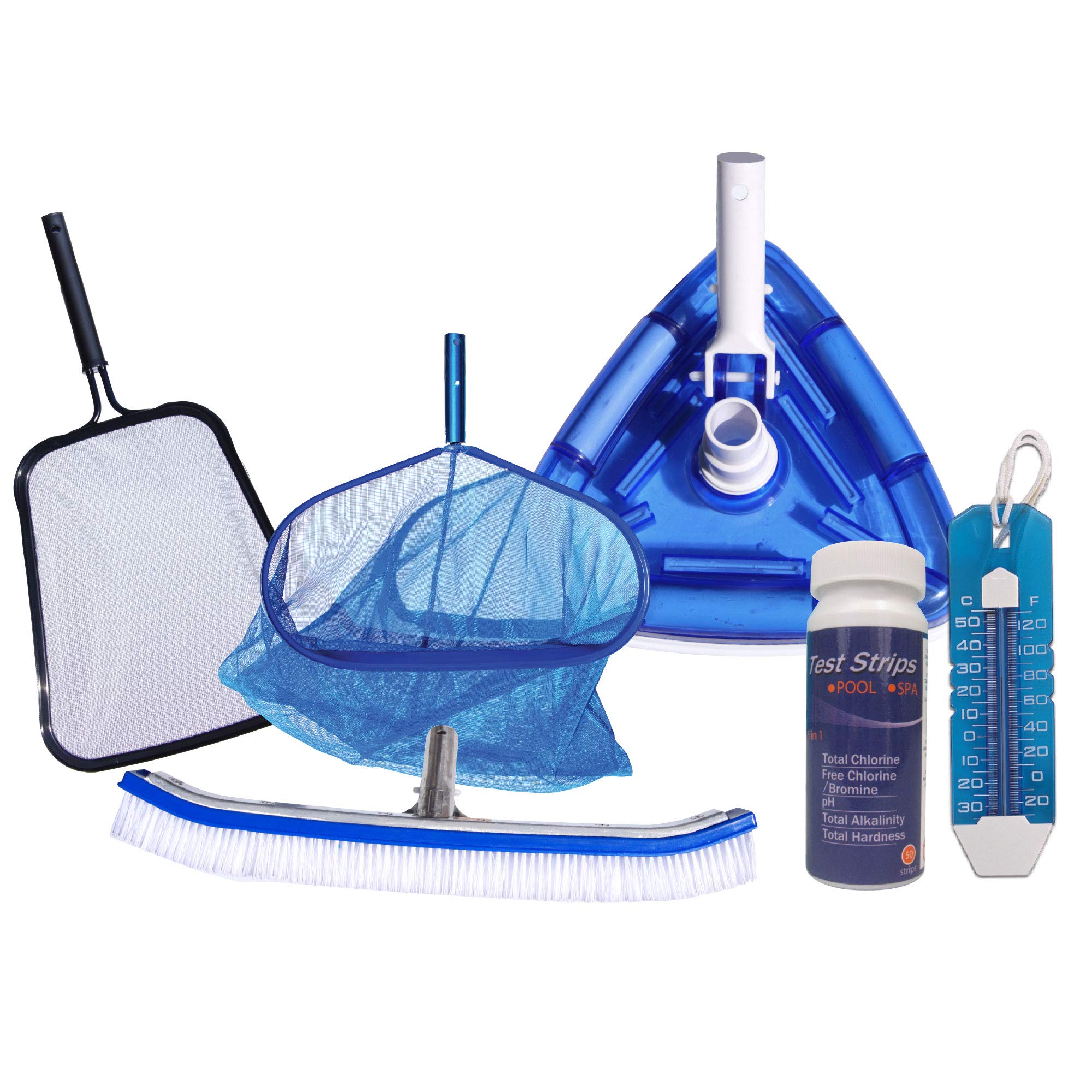 Doheny's Above Ground Swimming Pool Maintenance Kit - Deluxe Pool Care Set with Chemicals, Tools & Accessories for Crystal Clear Water - Perfect for Backyard, Inflatable & Family Pools