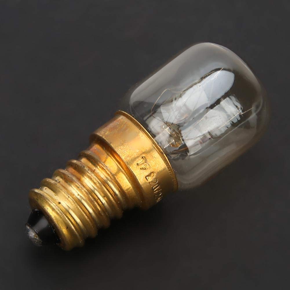 10Pcs 300℃ High Temperature Resistant E14 Microwave Oven Bulbs - 15W Brass Oven Light Replacement for Over the Range Hood - Perfect for Kitchen Appliance Repair and DIY Maintenance