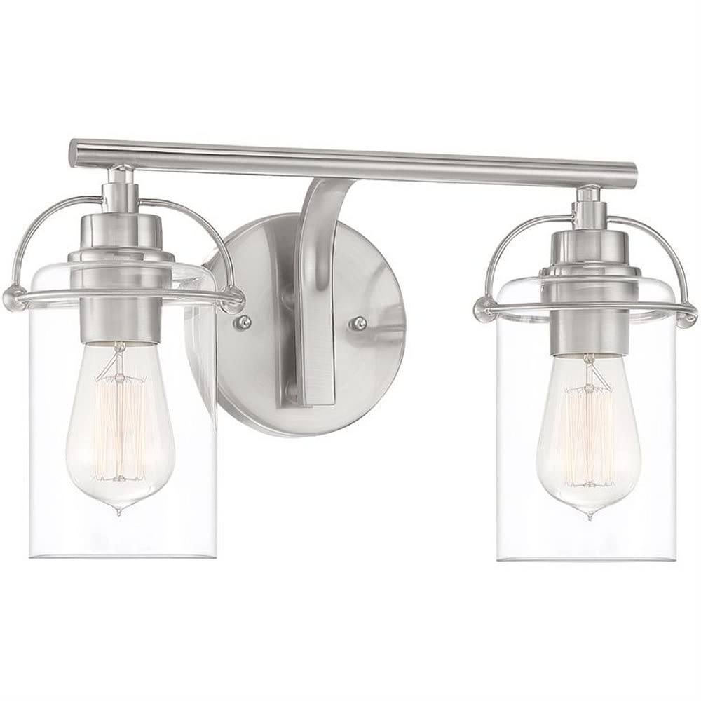 2-Light Bathroom Vanity Light Fixture 8.75