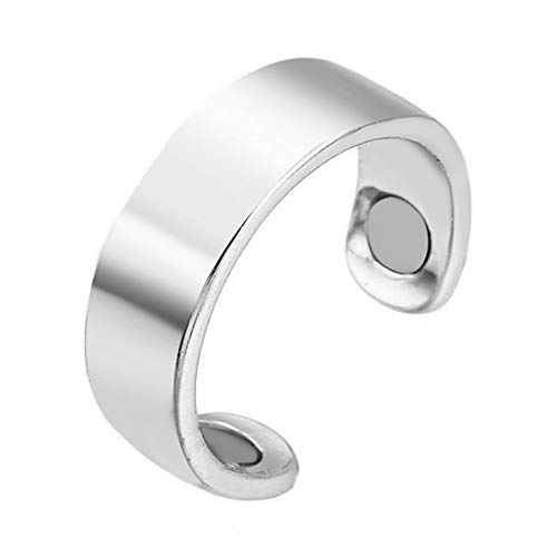 Guohanfsh Magnetic Weight Loss Ring - Slimming & Fitness Tool for Anti-Cellulite, Body Shaping & Acupressure Therapy (Silver) | Perfect for Home Workouts, Spa Days & Wellness Routines