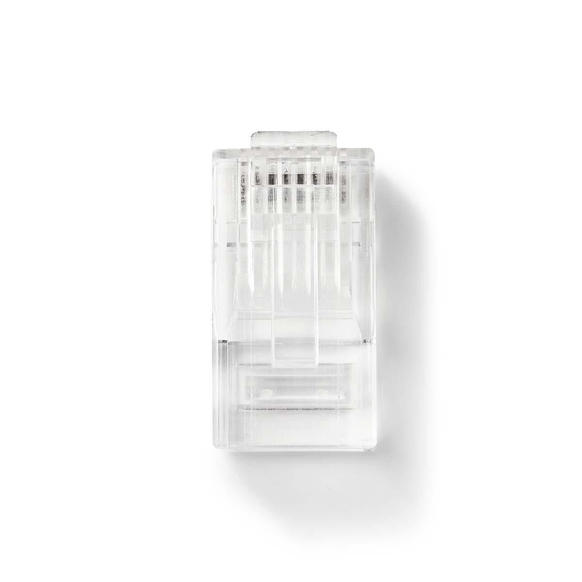 RJ45 Connector CAT5 UTP Pass Through Ethernet Plug (10 Pack) for Stranded Wires - Ideal for Home Networking, Office Cabling & DIY Ethernet Projects