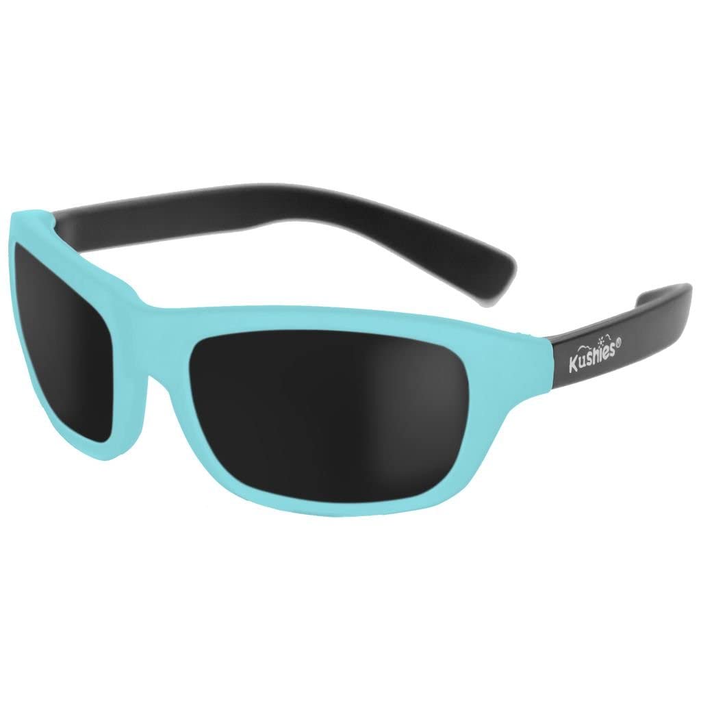 Kushies Kids Sunglasses - Dupont Rubber Frames & Polycarbonate Lenses for UV Protection - Perfect for Beach, Outdoor Play & Summer Activities
