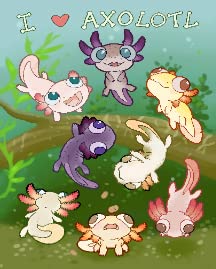 Axolotl & Sea Weed Aquarium