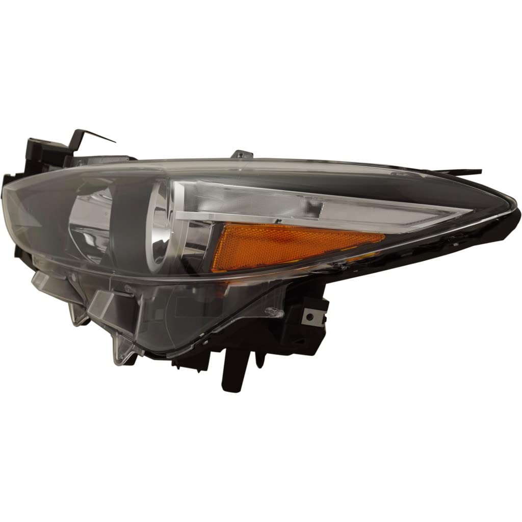 2017-2018 Mazda 3 Hatchback Driver Side Headlight Assembly - CAPA Certified Replacement (Part# MA2502149, BABF-51-0L0D) - Perfect for Night Driving & Foggy Conditions