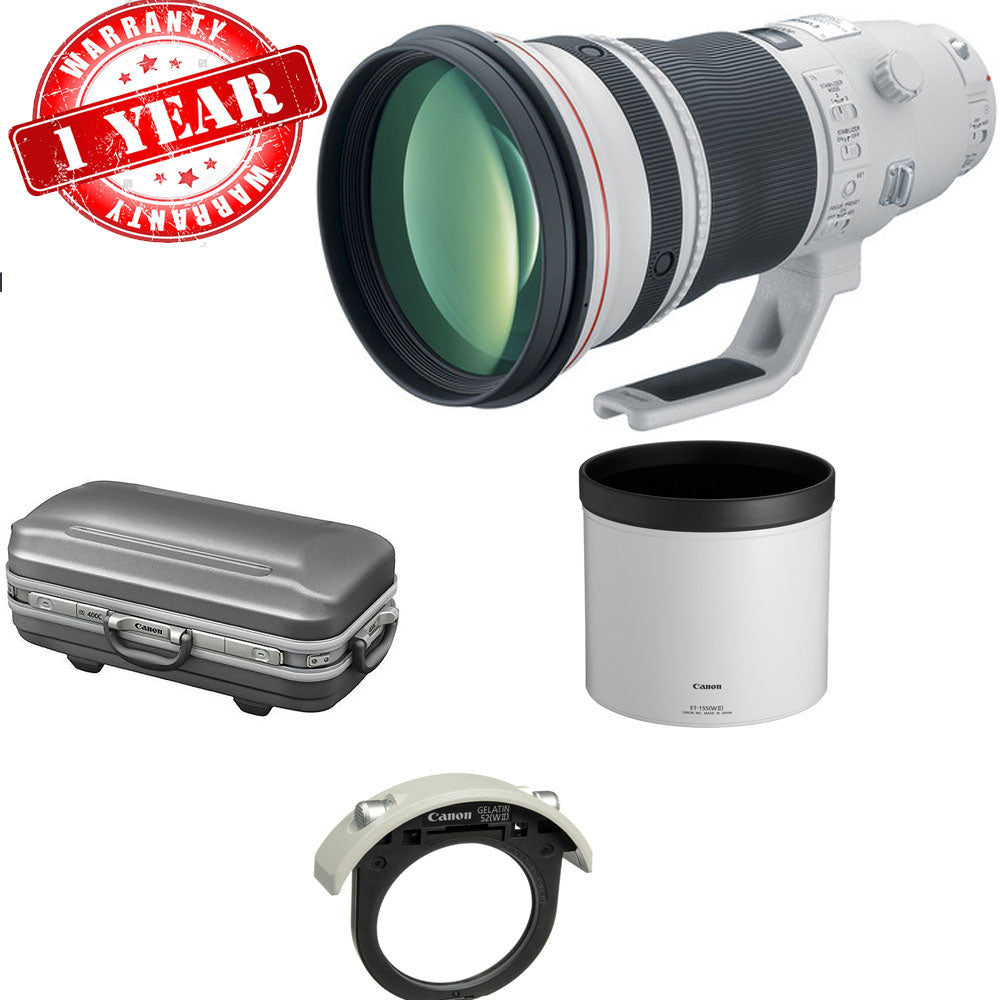 Canon EF 400mm f/2.8L IS II USM Telephoto Lens for Wildlife & Sports Photography - Professional DSLR Camera Lens with Image Stabilization - Perfect for Bird Watching, Safari, and Outdoor Adventures