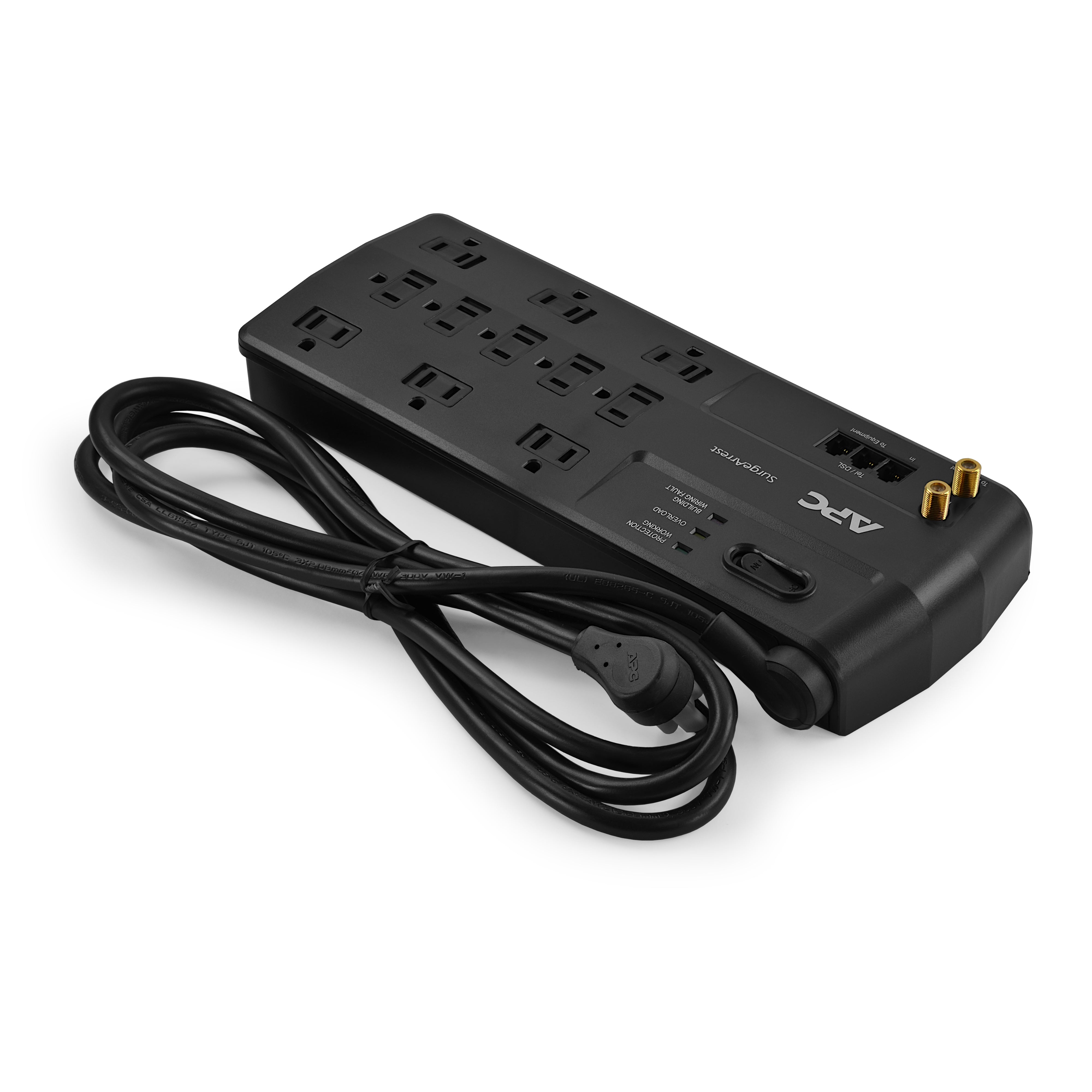APC P11VT3 Surge Protector - 11 Outlets, 3020 Joules, with Telephone/DSL/Coaxial Protection - Ideal for Home Office, Entertainment Centers & Electronics Safety