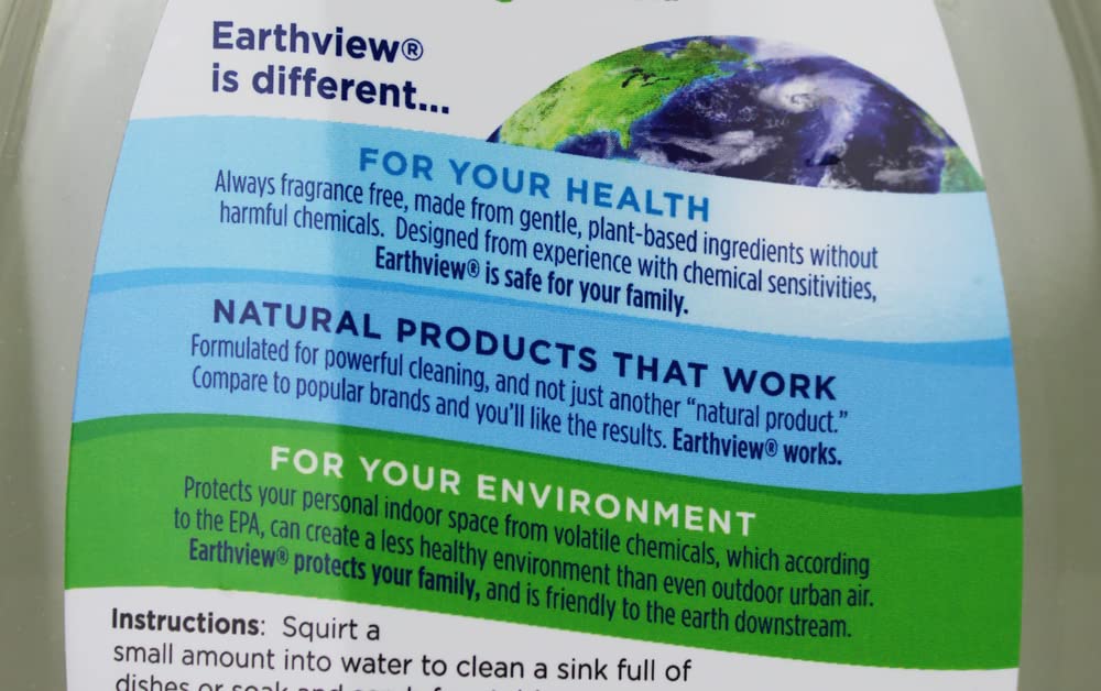 Fragrance Free & Hypoallergenic Liquid Dish Soap - 2 Pack (48 Fl Oz) | Sulfate & SLS Free, Non-Toxic, Plant-Based Formula for Sensitive Skin | Eco-Friendly & Naturally Derived | Perfect for MCS, EI, MI & Chemical Sensitivities | Ideal for Daily Dishwashing & Gentle on Hands