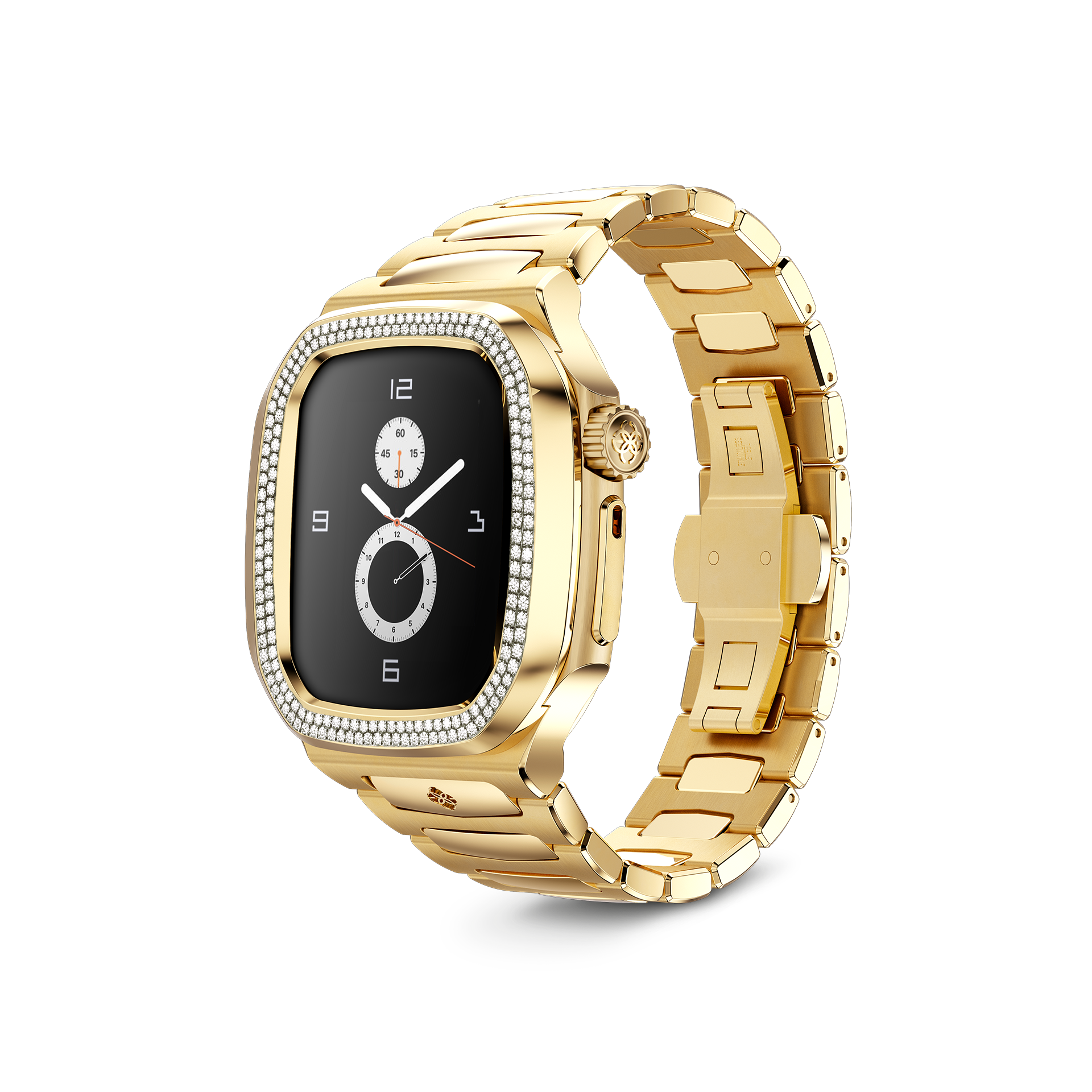 Apple Watch Case for Series 1/2/3/4/5/6/7/8/SE, 14K Gold Plated Protective Cover with HD Screen Protector - Perfect for Workouts, Running & Everyday Use