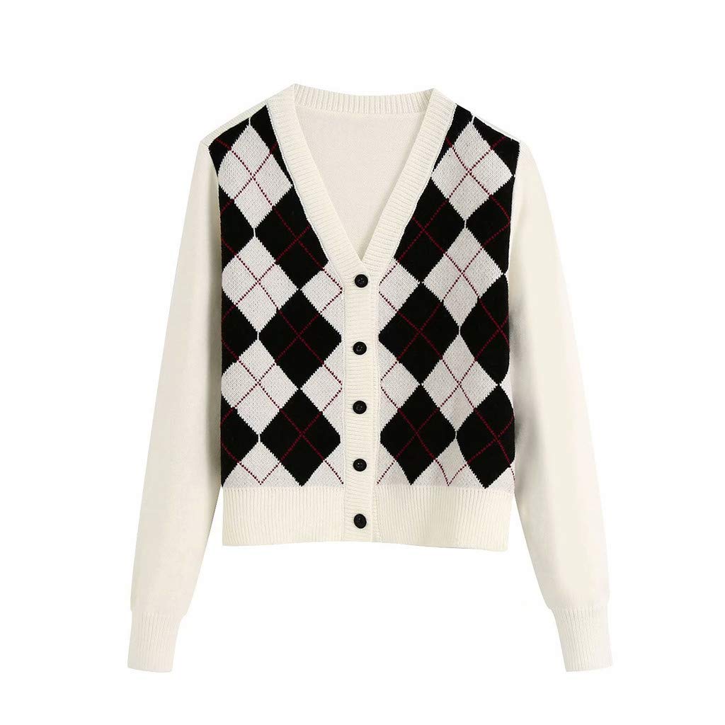 Stylish Lime Green Cardigan for Women - Long Sleeve Knit Sweater with Classic English Pattern | Perfect for Office Wear, Casual Outfits & Autumn Layering