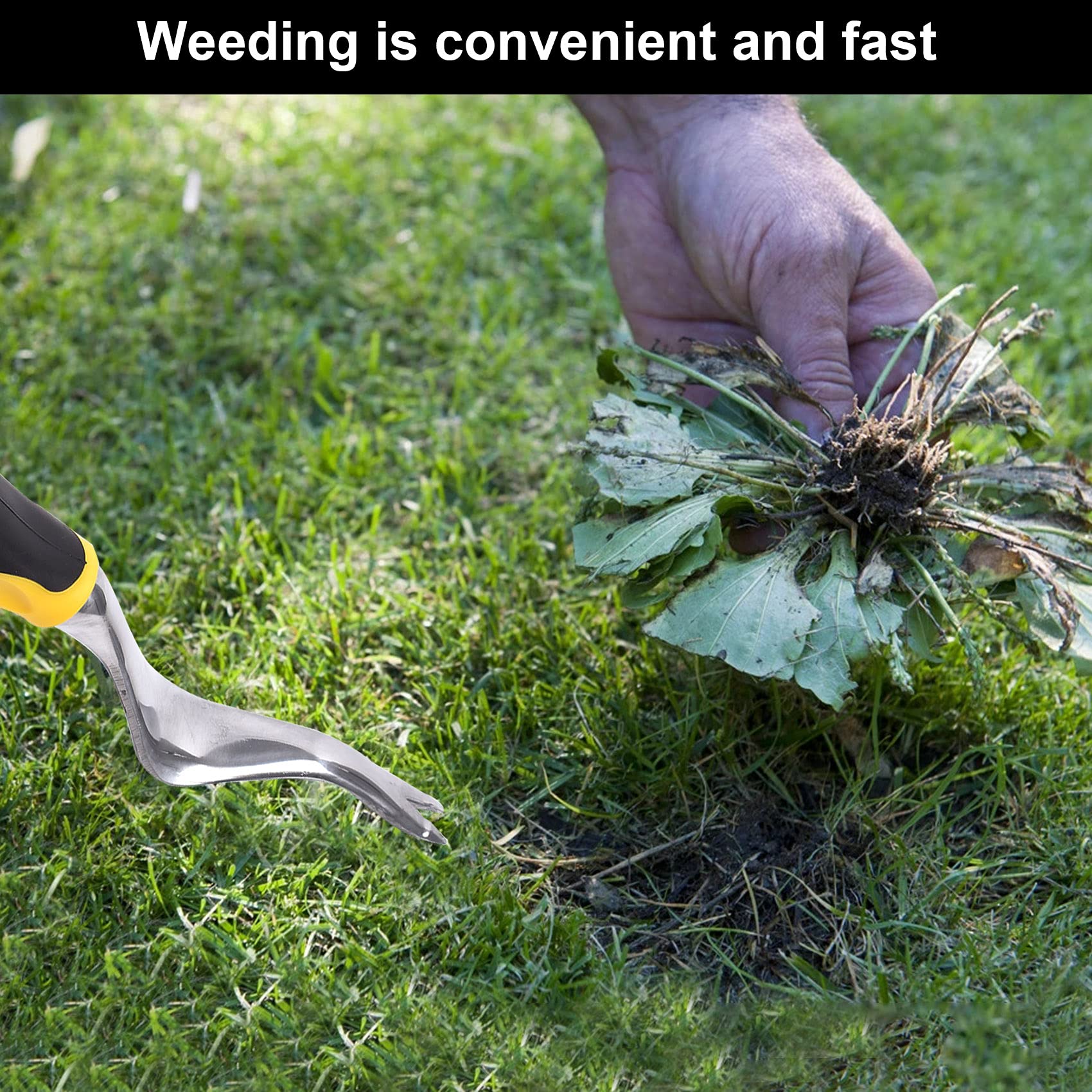Manual Hand Weed Puller Tool - Ergonomic Weeding Tool for Garden, Farm & Lawn | Efficient Weed Removal & Transplanting | Perfect Gardening Gift for Men & Women | Ideal for Home Gardens, Farms & Landscaping