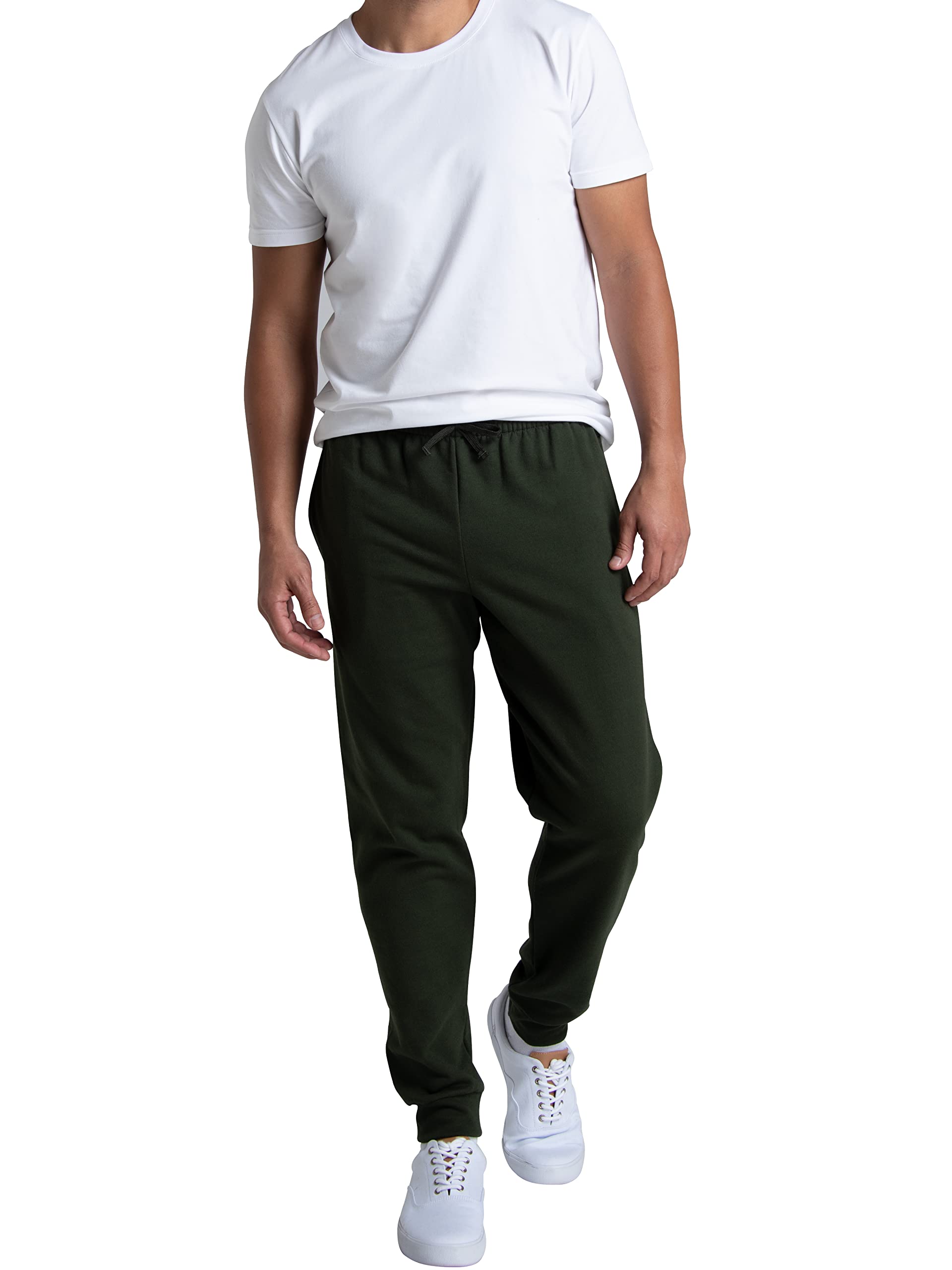 Fruit of the Loom Men's Eversoft Fleece Sweatpants & Joggers with Pockets - Moisture Wicking, Breathable Comfort (Sizes S-4X) - Perfect for Lounge, Workout & Casual Wear