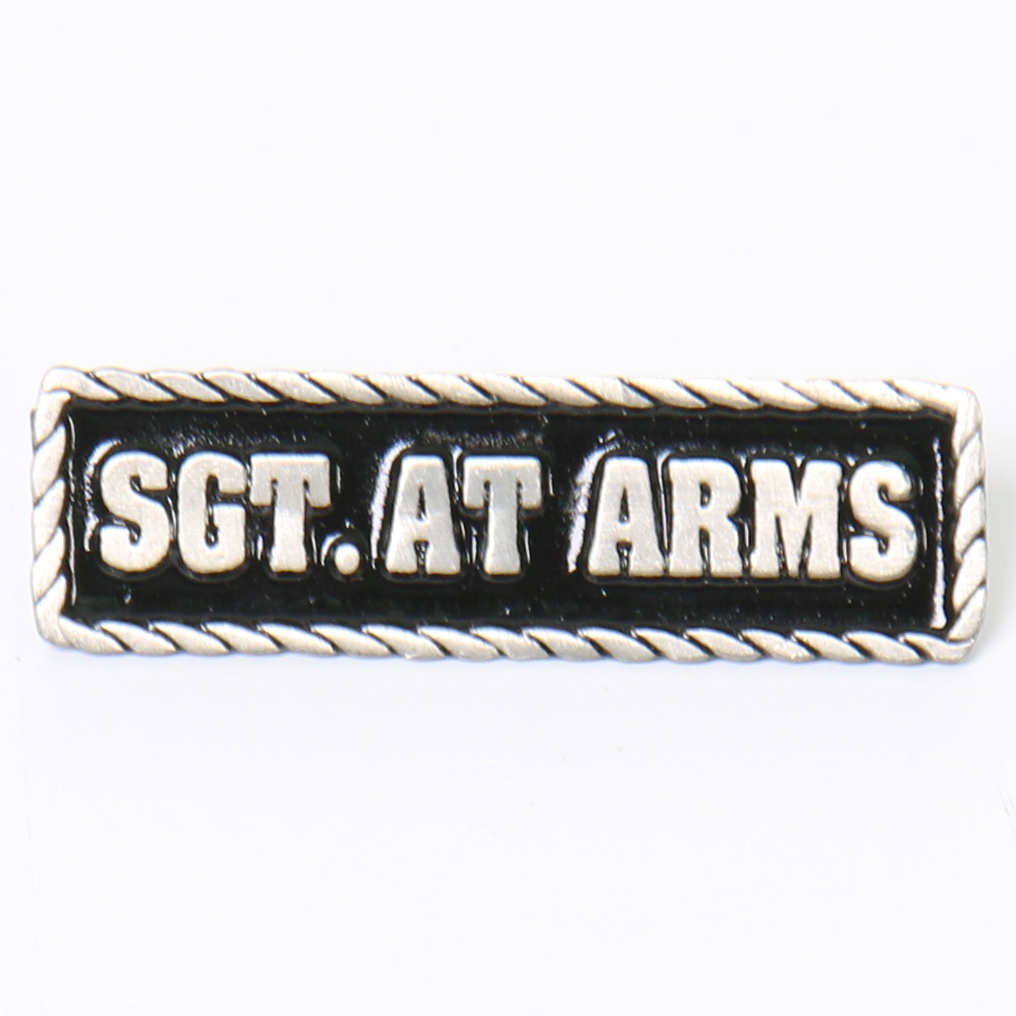 Sgt. At Arms Pewter Pins - Vintage Military Collectible Badges for Jackets, Hats & Backpacks - Perfect for Law Enforcement, Biker Clubs & Gift Giving