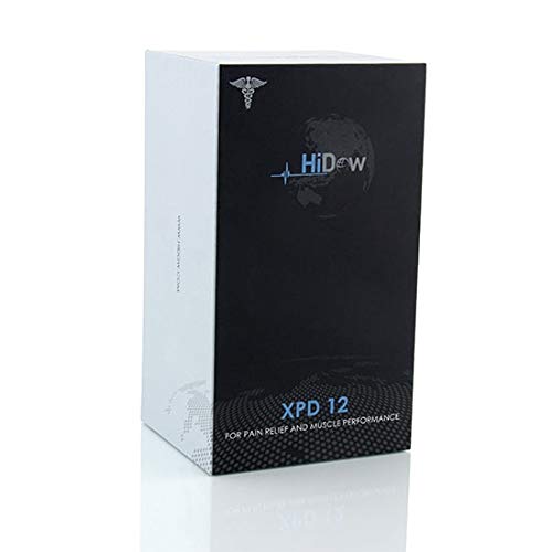 HiDow XPD Dual Channel TENS EMS Unit - 12 Modes Muscle Stimulator for Pain Relief Therapy, Electronic Pulse Massager for Shoulder, Back, Sciatica, Abs, Legs & Knee Pain - Perfect for Home Use, Workout Recovery & Chronic Pain Management