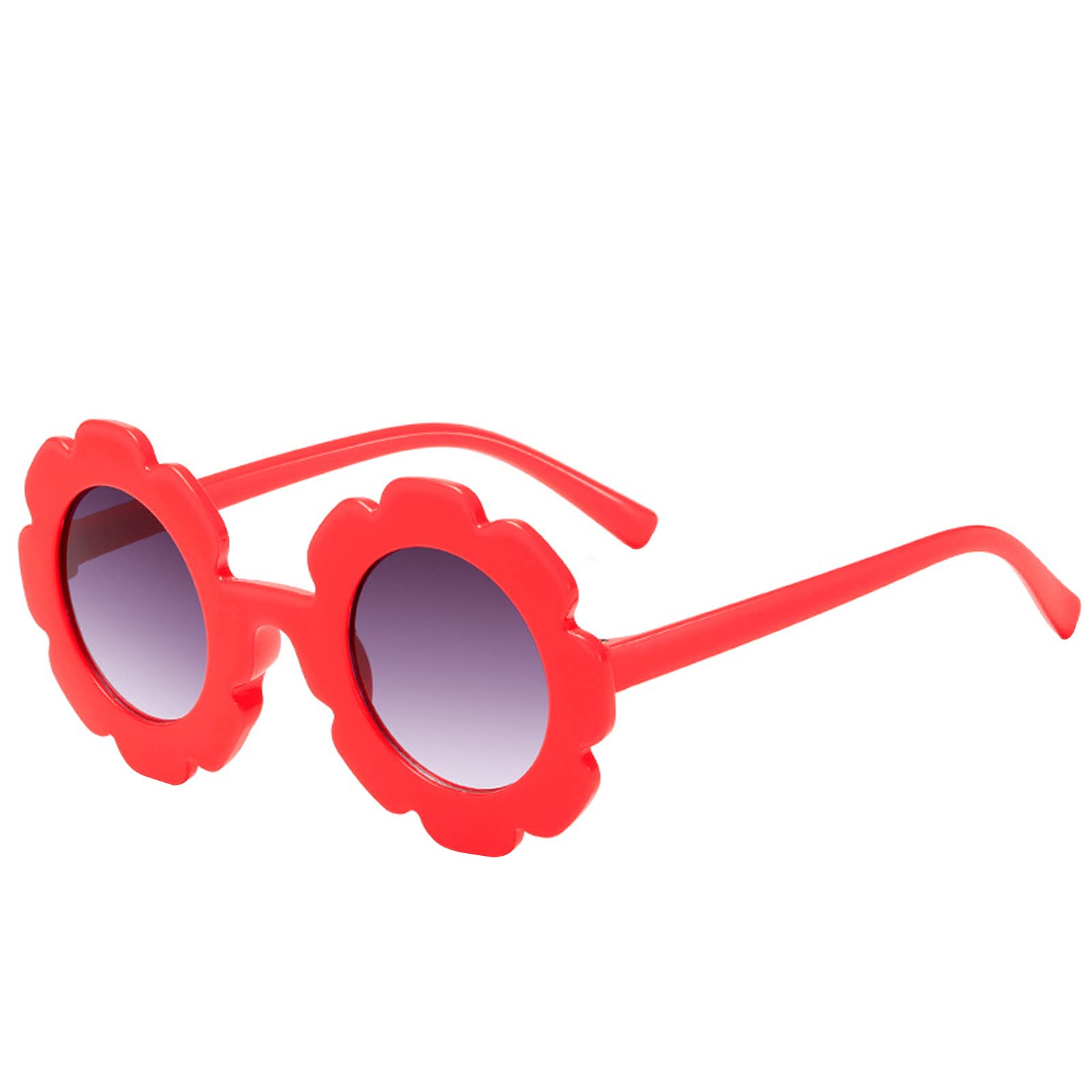 Ymosrh Kids Sunglasses UV 400 Protection - Round Flower Cute Glasses for Boys & Girls - Perfect for Outdoor Play, Beach, and Summer Activities