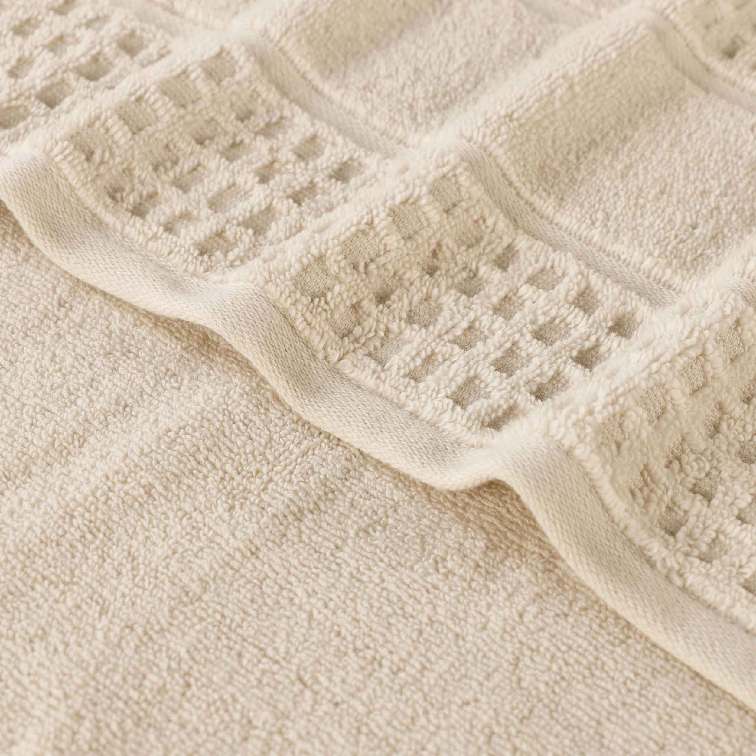 Premium Zero Twist Cotton Waffle Bath Towels - Ultra Soft & Absorbent Honeycomb Weave - Set of 3 for Spa, Bathroom & Beach Use