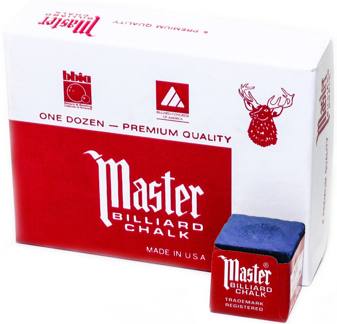 Premium Billiard Chalk Box with 12 Cubes - Professional Pool Cue Accessories for Enhanced Grip & Precision - Perfect for Bars, Game Rooms & Home Pool Tables
