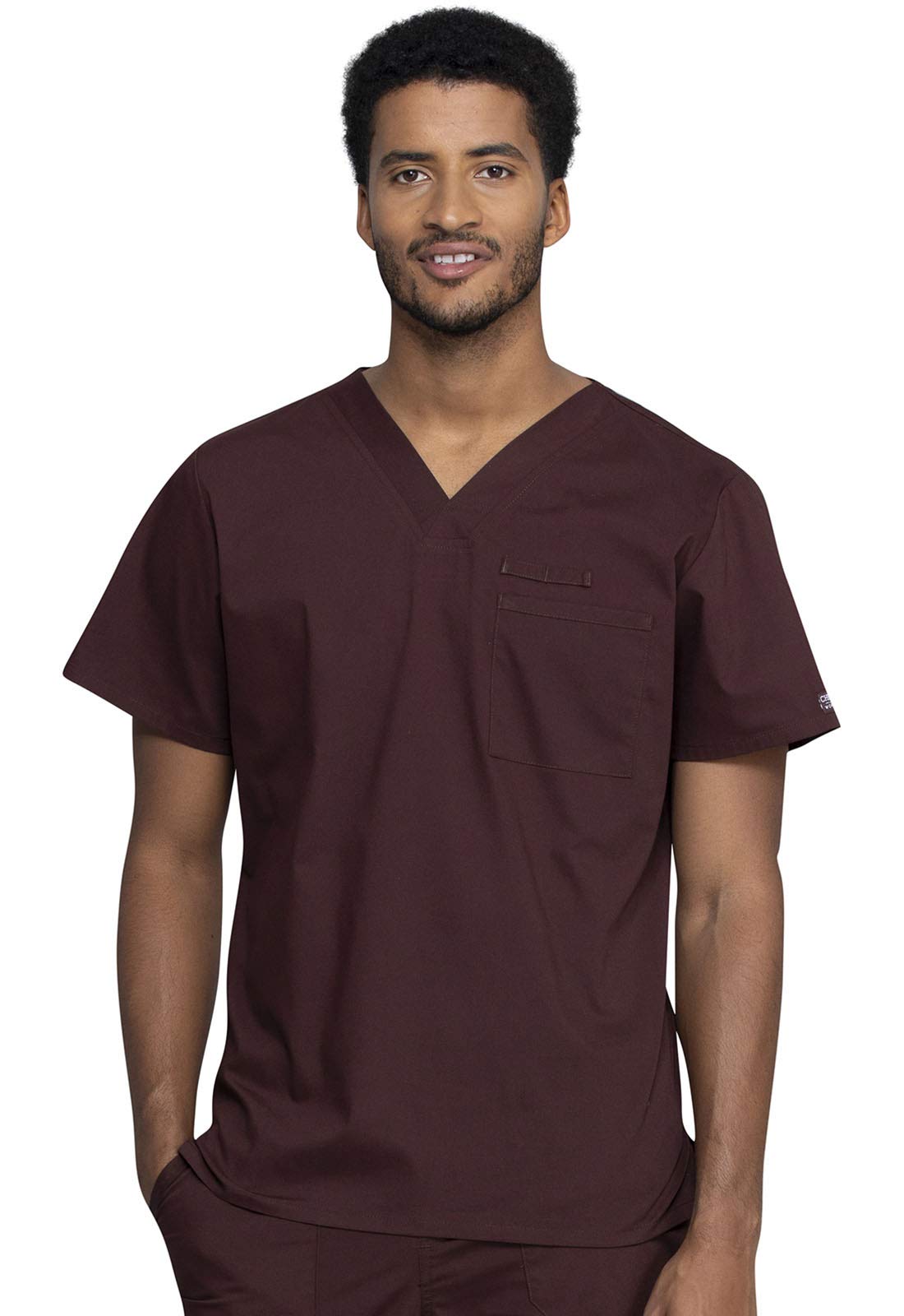 Cherokee Men's Scrubs Top - Professional Workwear with Tuckable V-Neck Style WW675 - Perfect for Nurses, Doctors & Healthcare Professionals
