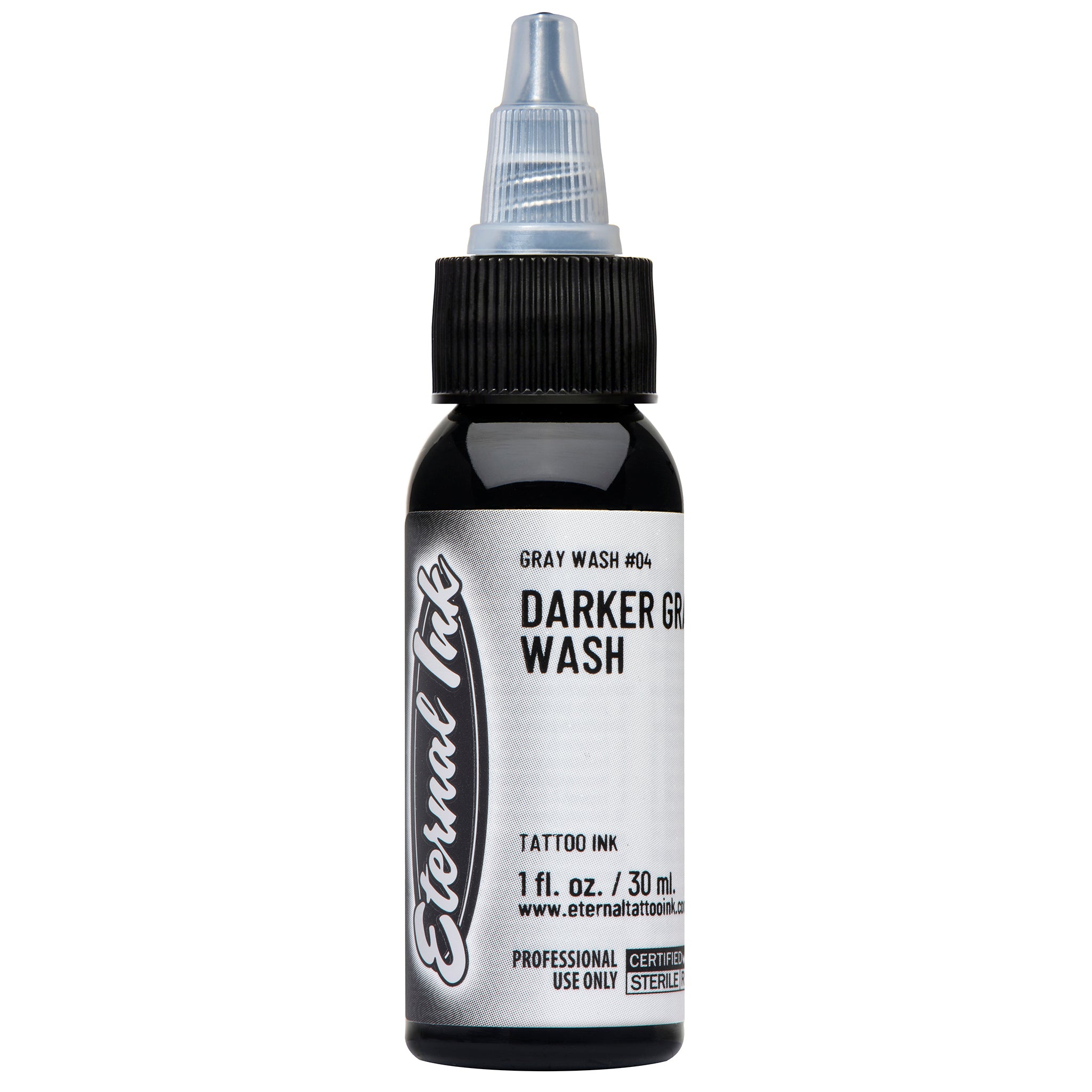 Eternal Darker Gray Wash Ink - Premium Waterproof Ink for Calligraphy, Tattoos & Art - Perfect for Professional Artists & DIY Projects