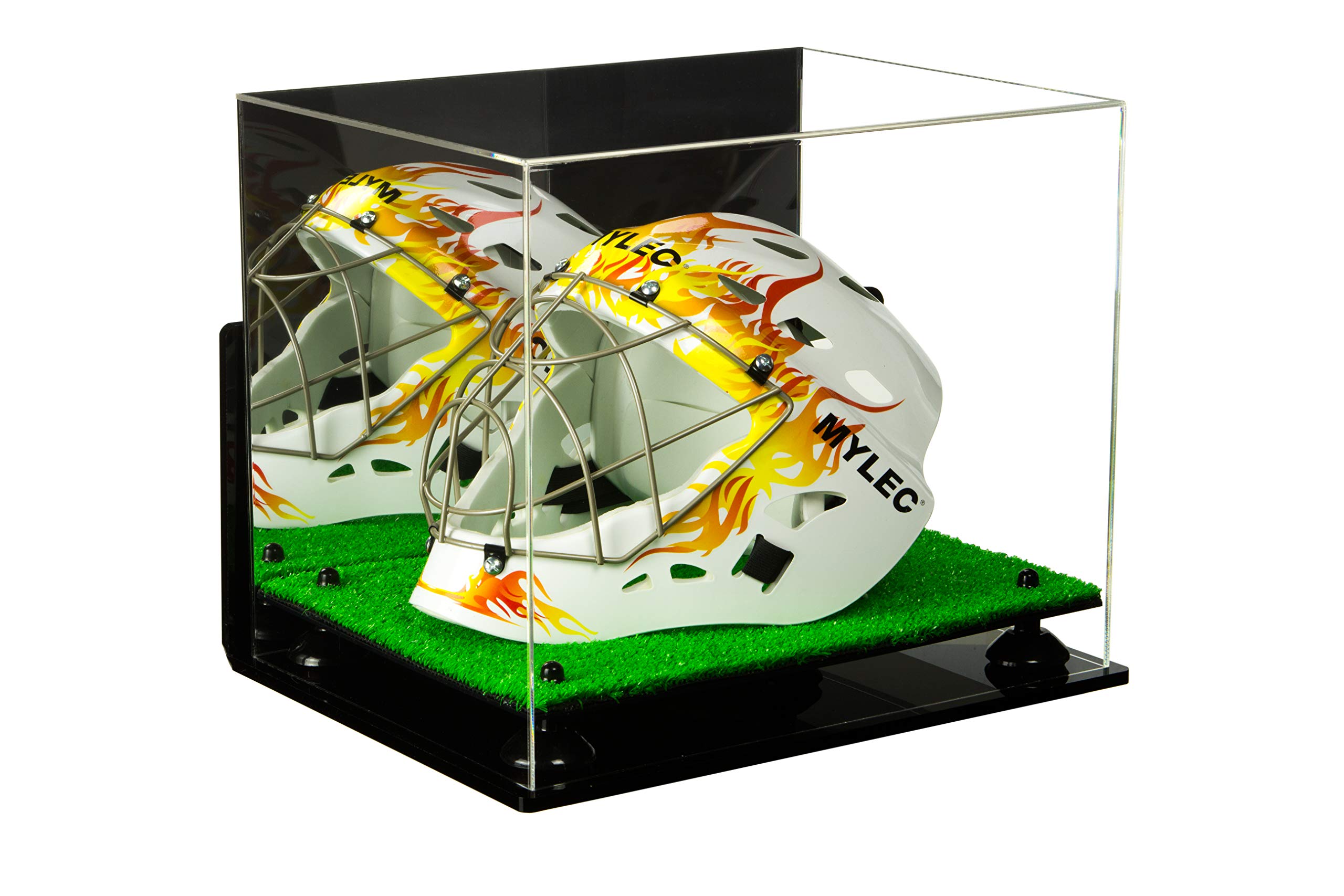 Premium Acrylic Lacrosse Helmet Display Case - Shatterproof & UV Protected for Collectible Showcase - Perfect for Trophy Rooms, Sports Memorabilia Displays, and Fan Cave Decor