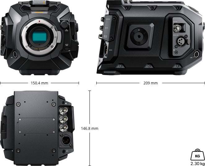 Blackmagic URSA Mini Pro 4.6K G2 Digital Cinema Camera - Professional 4K Video Recording for Filmmaking, Broadcast & Live Production