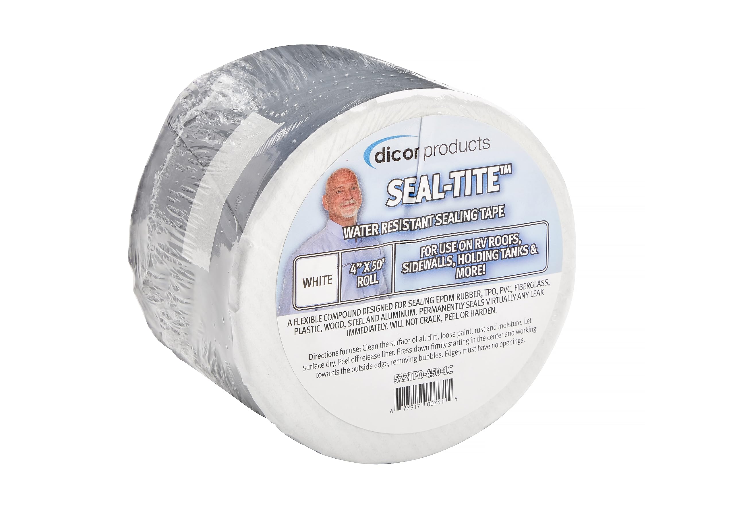 Dicor 522TPO-450-1C White RV Roof Sealant Tape 4
