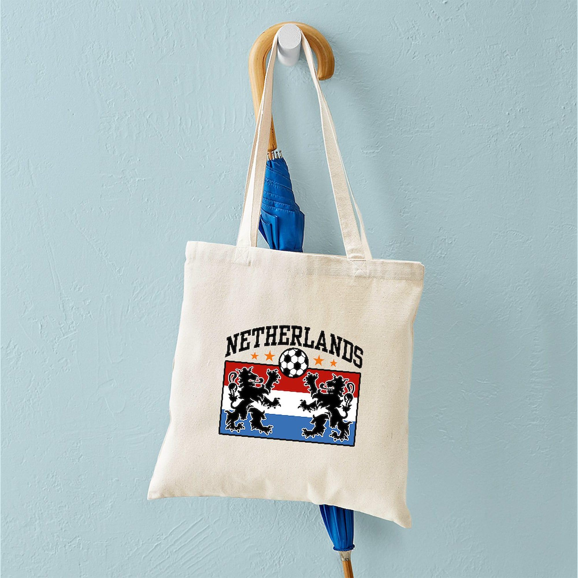 Netherlands Soccer Tote Bag - Eco-Friendly Reusable Canvas Shopping Bag for Groceries, Beach & Fan Gear | CafePress