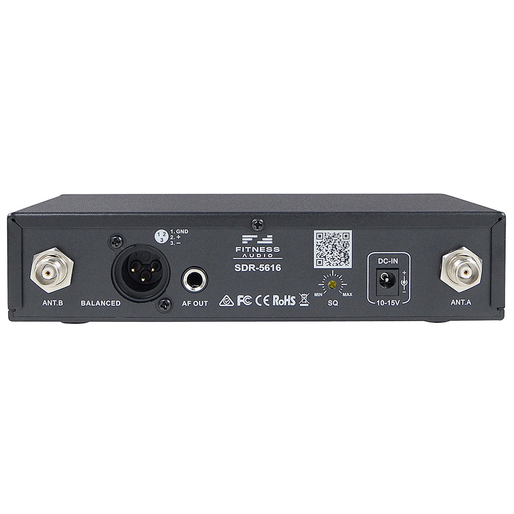 Fitness Audio U Series Mini TX EMic XL Wireless Microphone System for Singing, Karaoke, Public Speaking & Recording - Portable Clip-on Mic for Performers, Presenters & Content Creators