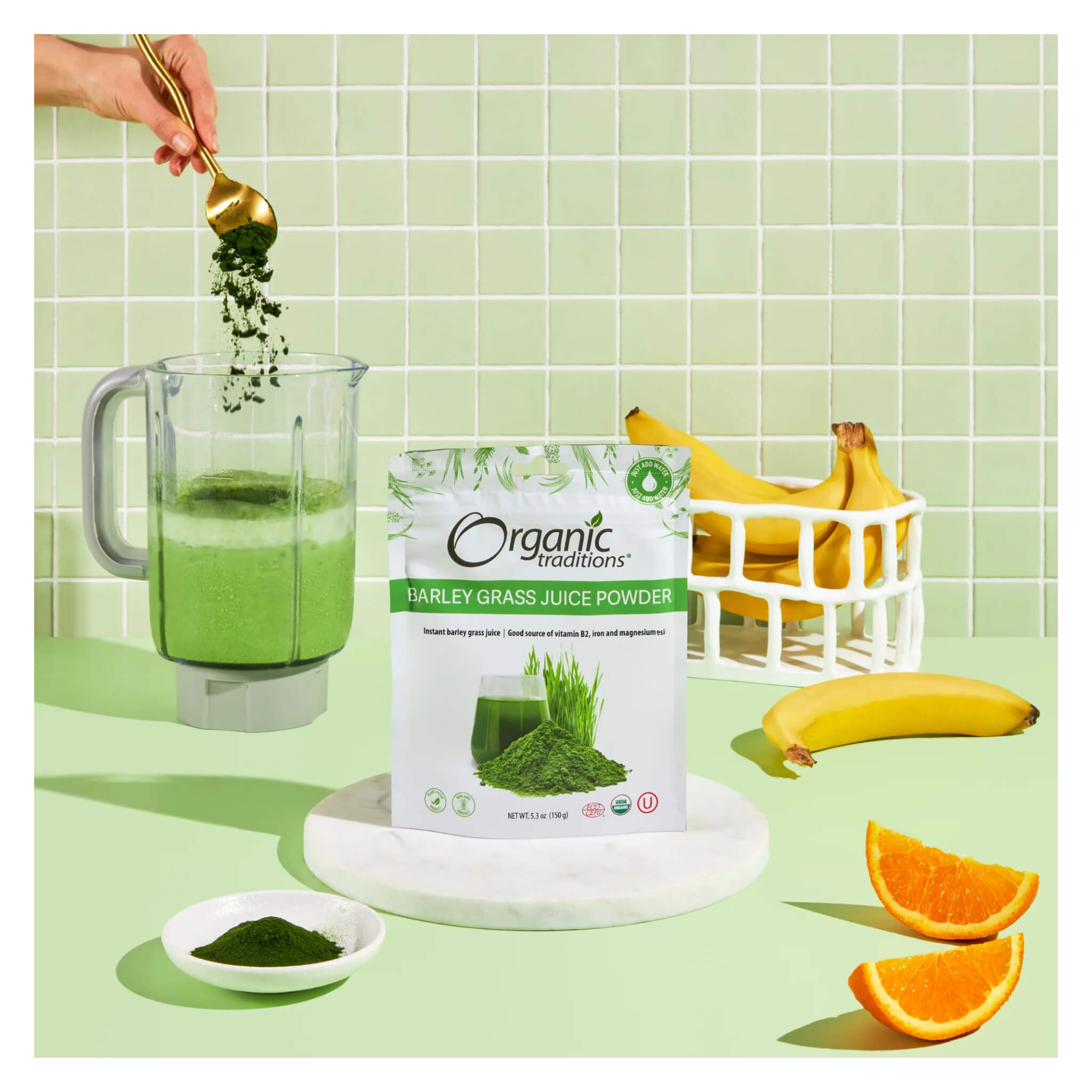 Organic Barley Grass Juice Powder - Superfood Supplement for Detox & Energy Boost - Perfect for Smoothies, Juices & Healthy Drinks