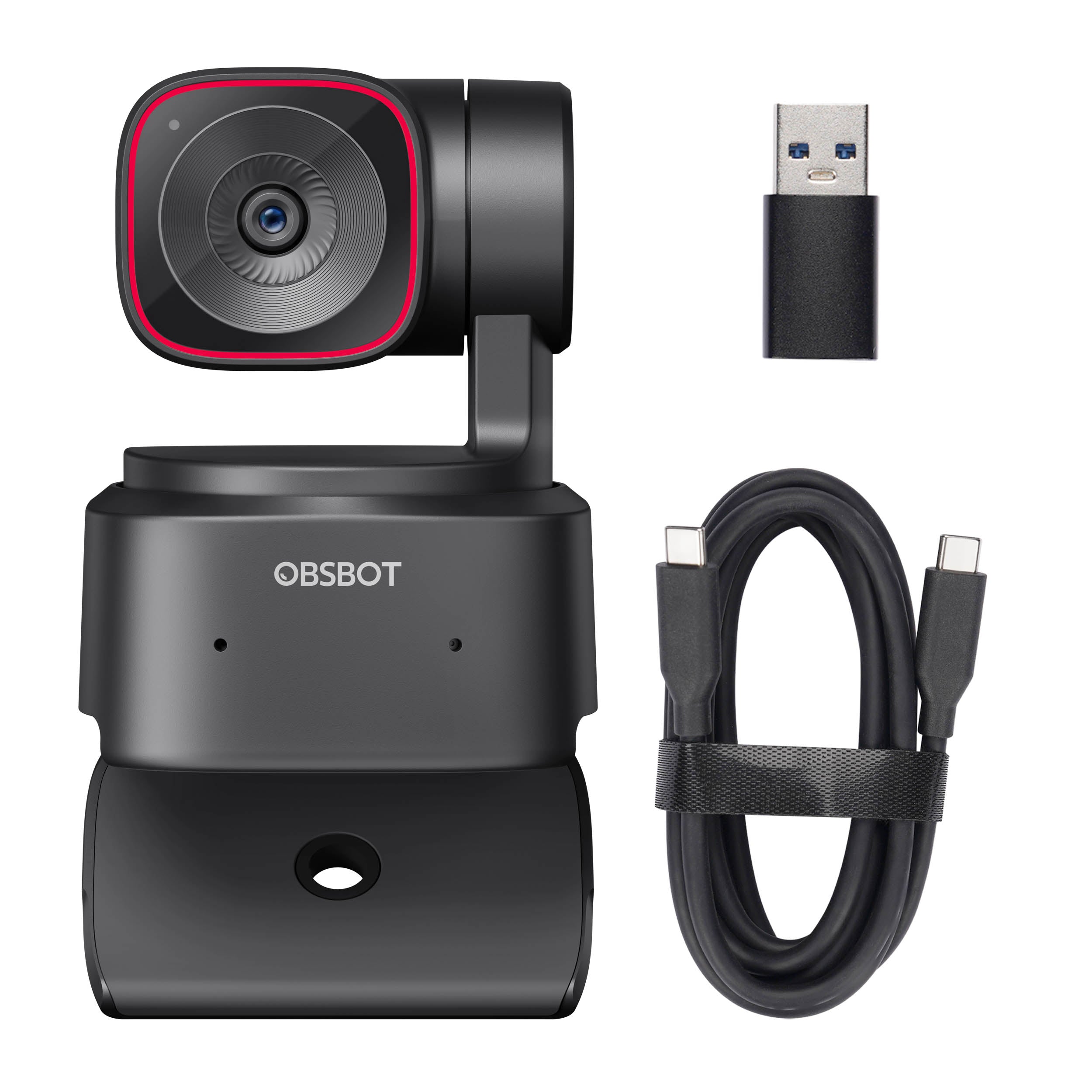 Tiny 2 Lite PTZ 4K Webcam with AI Powered Auto Tracking - OWB 2210 CE Conference Camera for Zoom Meetings, Live Streaming & Video Conferencing