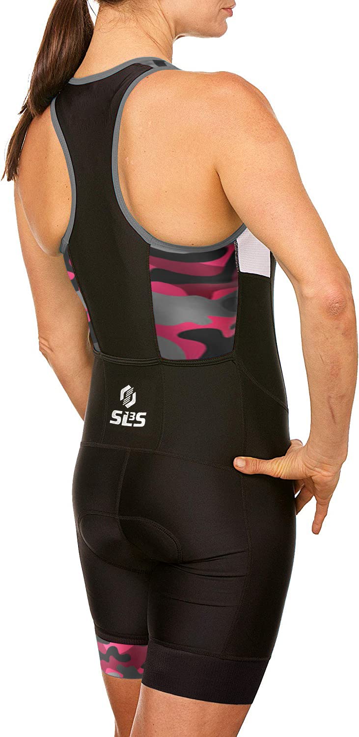 Women's Triathlon Suit - Breathable One-Piece Tri Suit with Comfortable & Durable FRT Fabric - No Shelf Bra - Perfect for Swimming, Cycling & Running Competitions