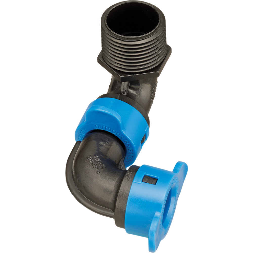 Hydro Rain BLJ410 101 Blu Lock® ½ BLR X ¾ NPT Swing Joint - Durable Brass Swing Joint for Irrigation Systems, Perfect for Lawn Sprinklers and Garden Watering Systems
