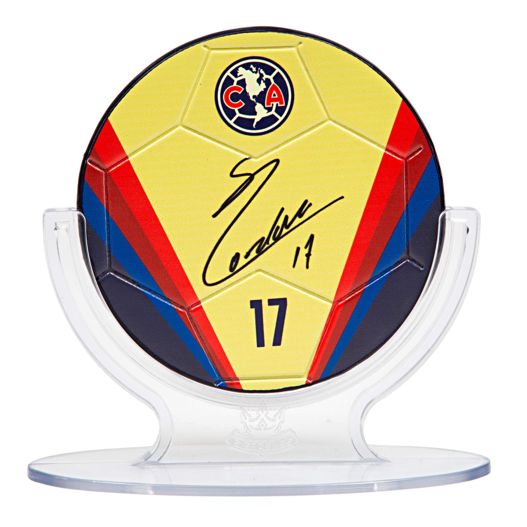Signables Premium Official Football Facsimile - Authentic American Club Collectible Soccer Ball - Perfect for Sports Memorabilia Collection, Fan Gifts & Game Room Decor
