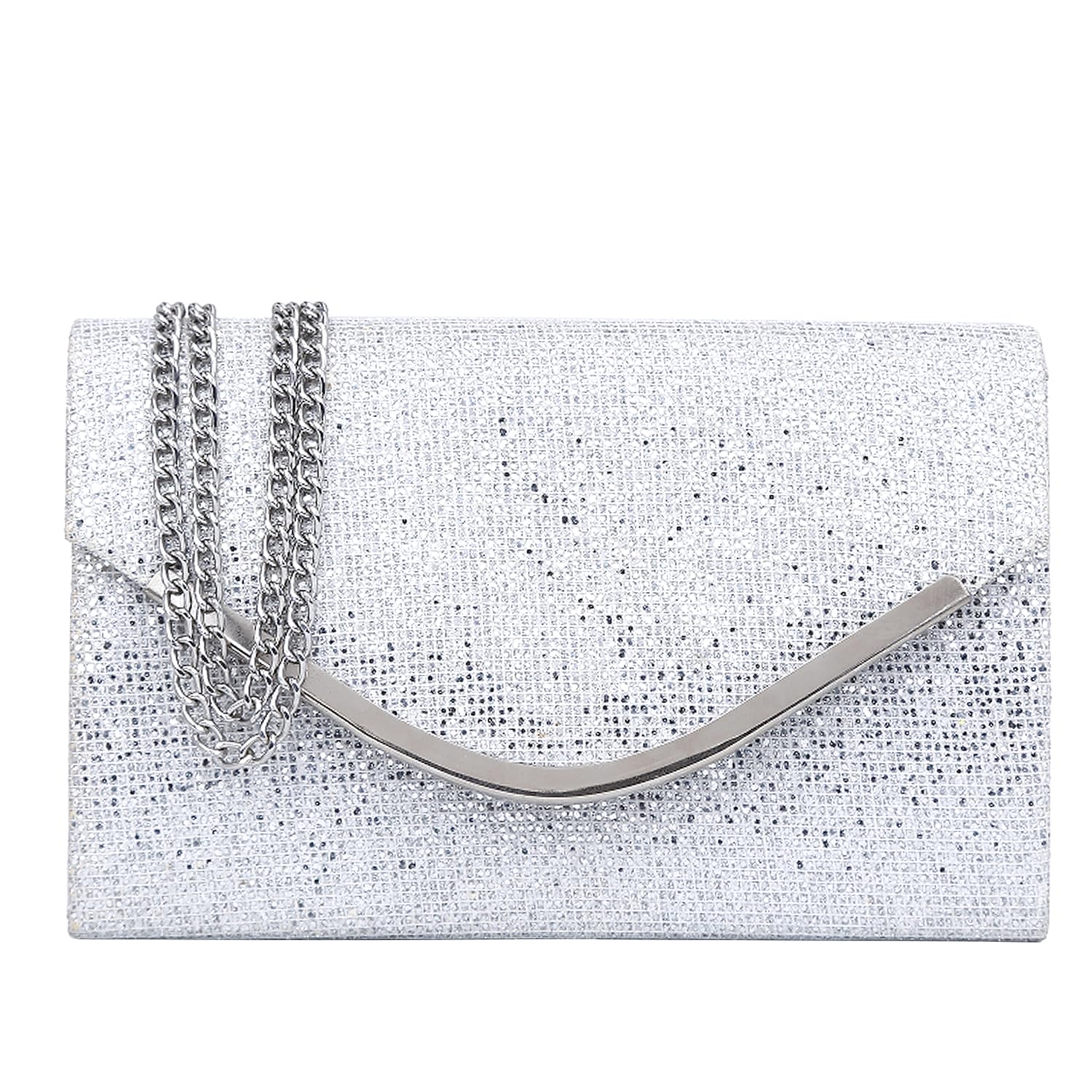 Elegant Women's Clutch Purse for Evening & Formal Events - Classic Envelope Handbag with Shoulder Strap for Wedding, Prom, Party & Special Occasions